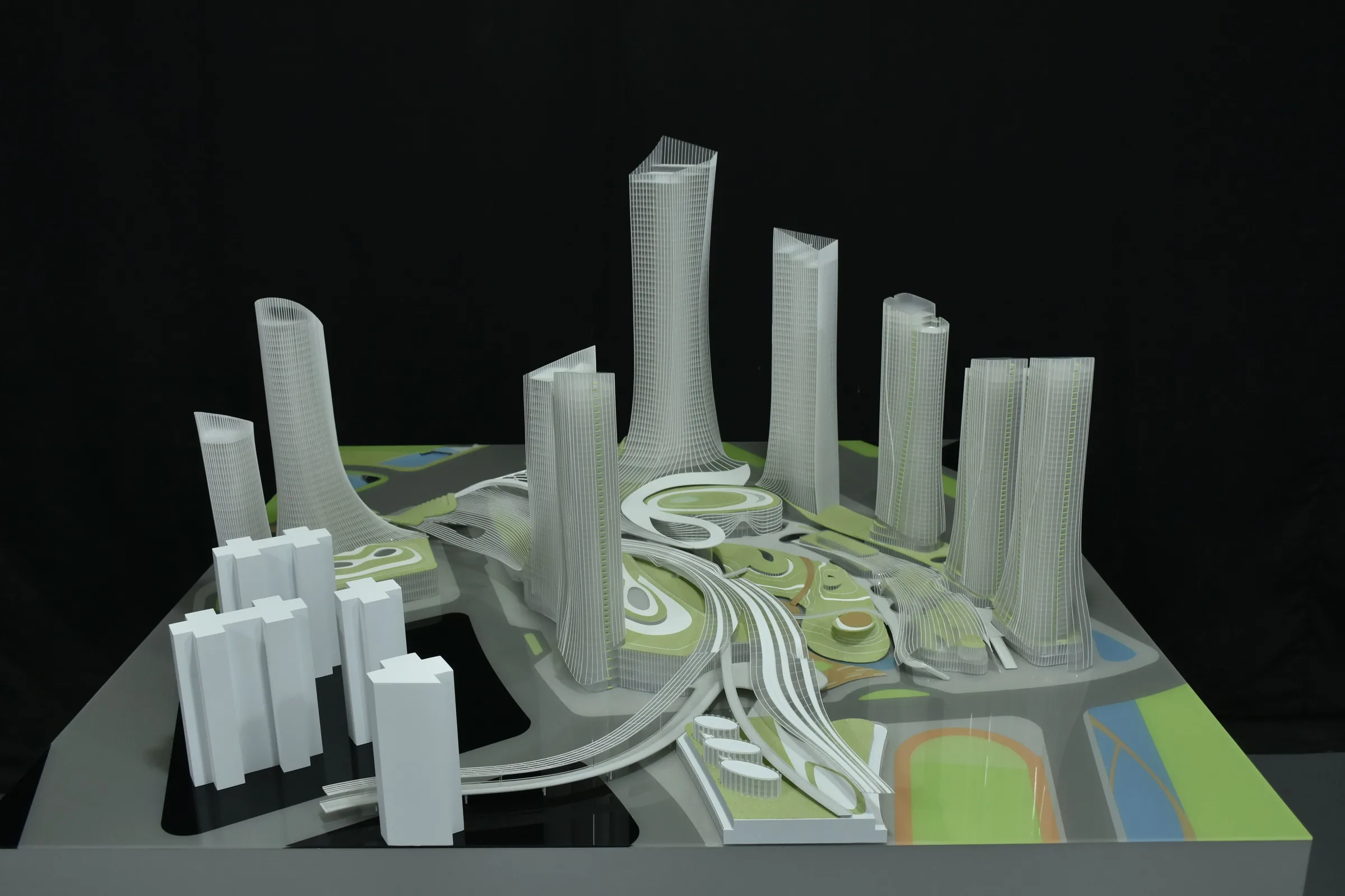 Rocco Guangzhou Xilang Transport Hub 1:500 architectural scale model by JYD Models