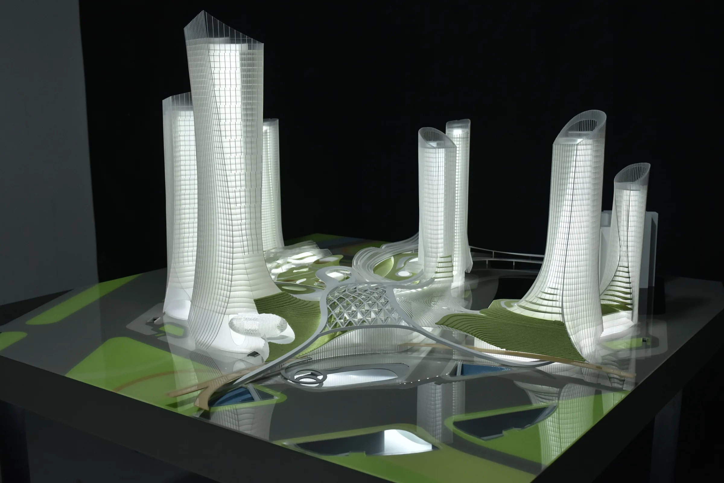 Rocco Guangzhou Xilang Transport Hub 1:500 architectural scale model by JYD Models