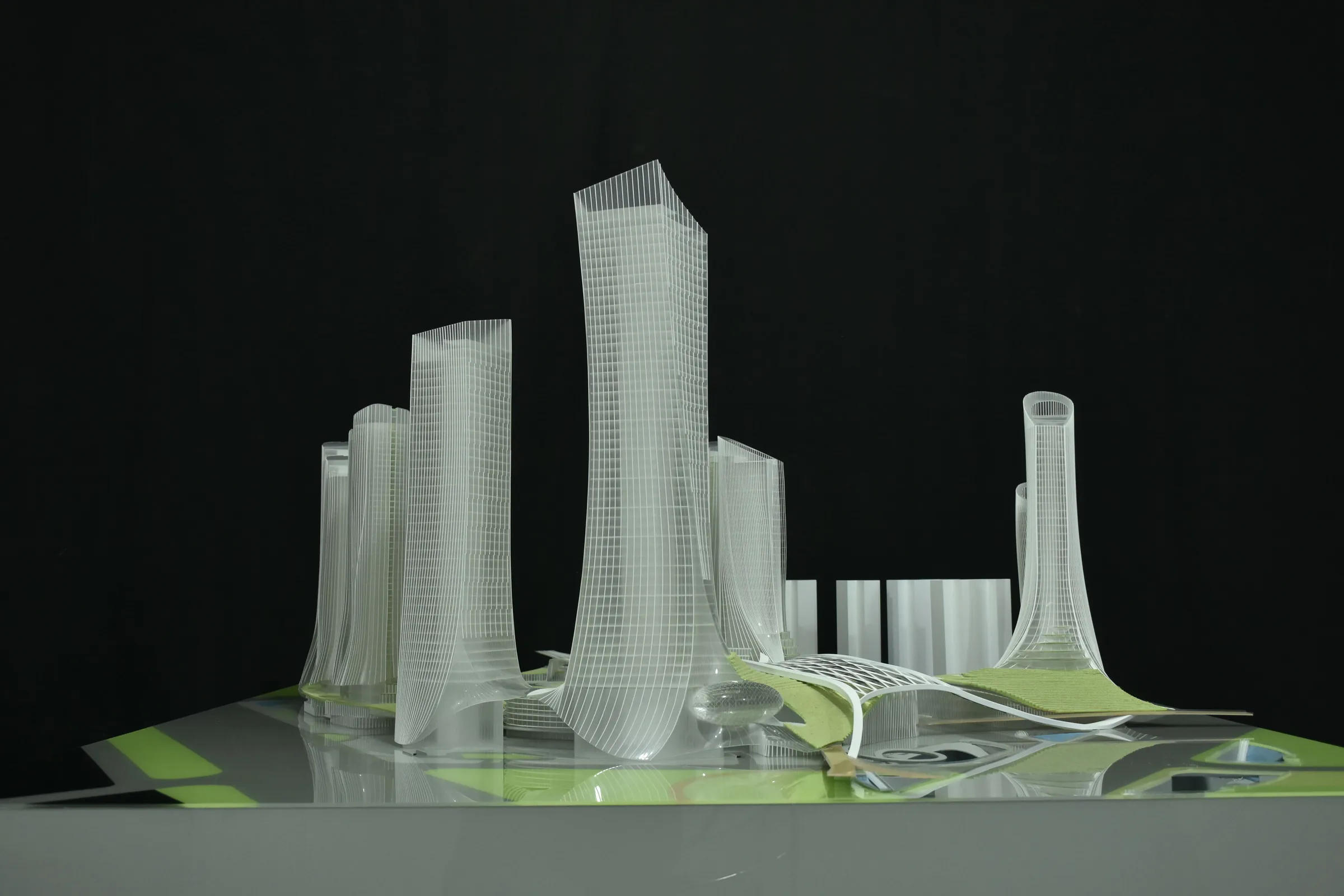 Rocco Guangzhou Xilang Transport Hub 1:500 architectural scale model by JYD Models