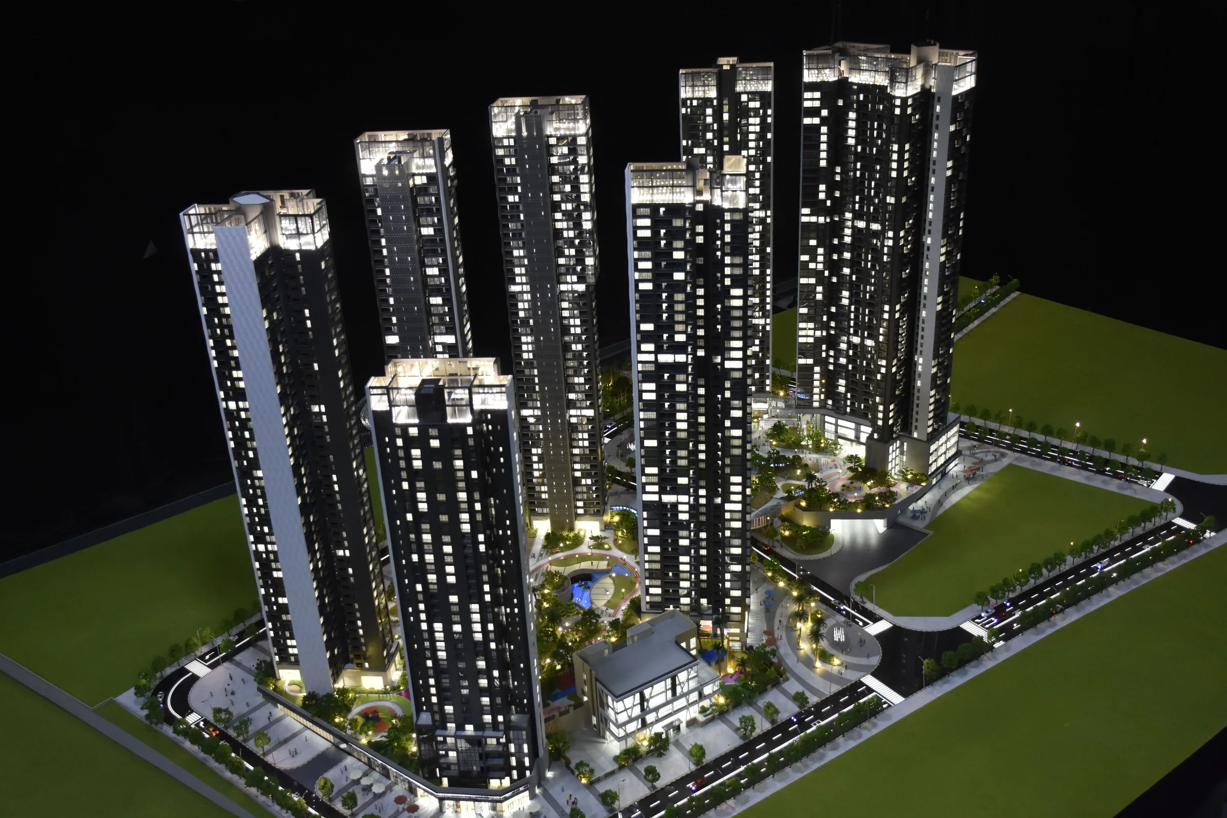 Tianjian Longgang Project 1:120 architectural scale model by JYD Models