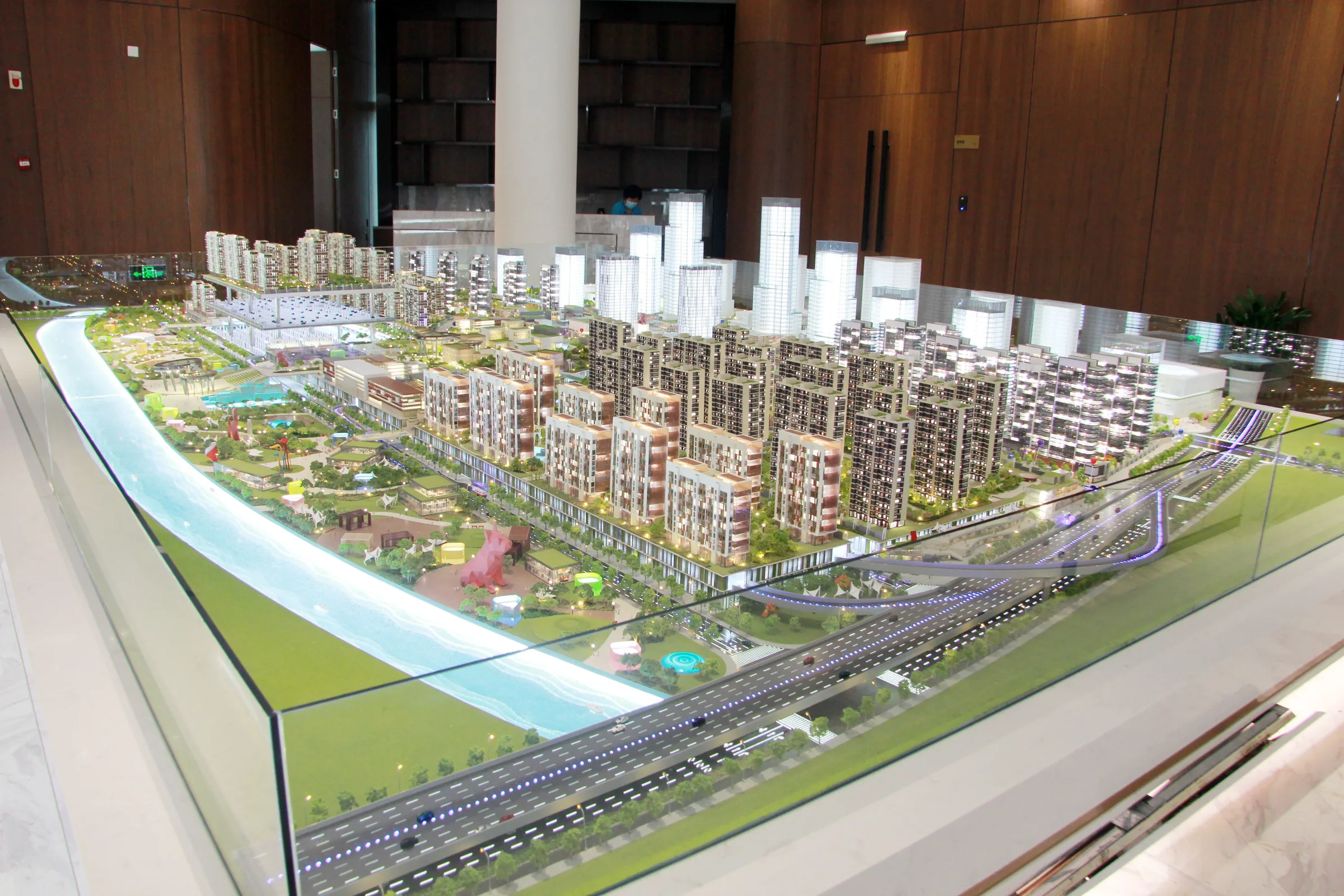 Ningbo Rail Transit Office 1:260 architectural scale model by JYD Models