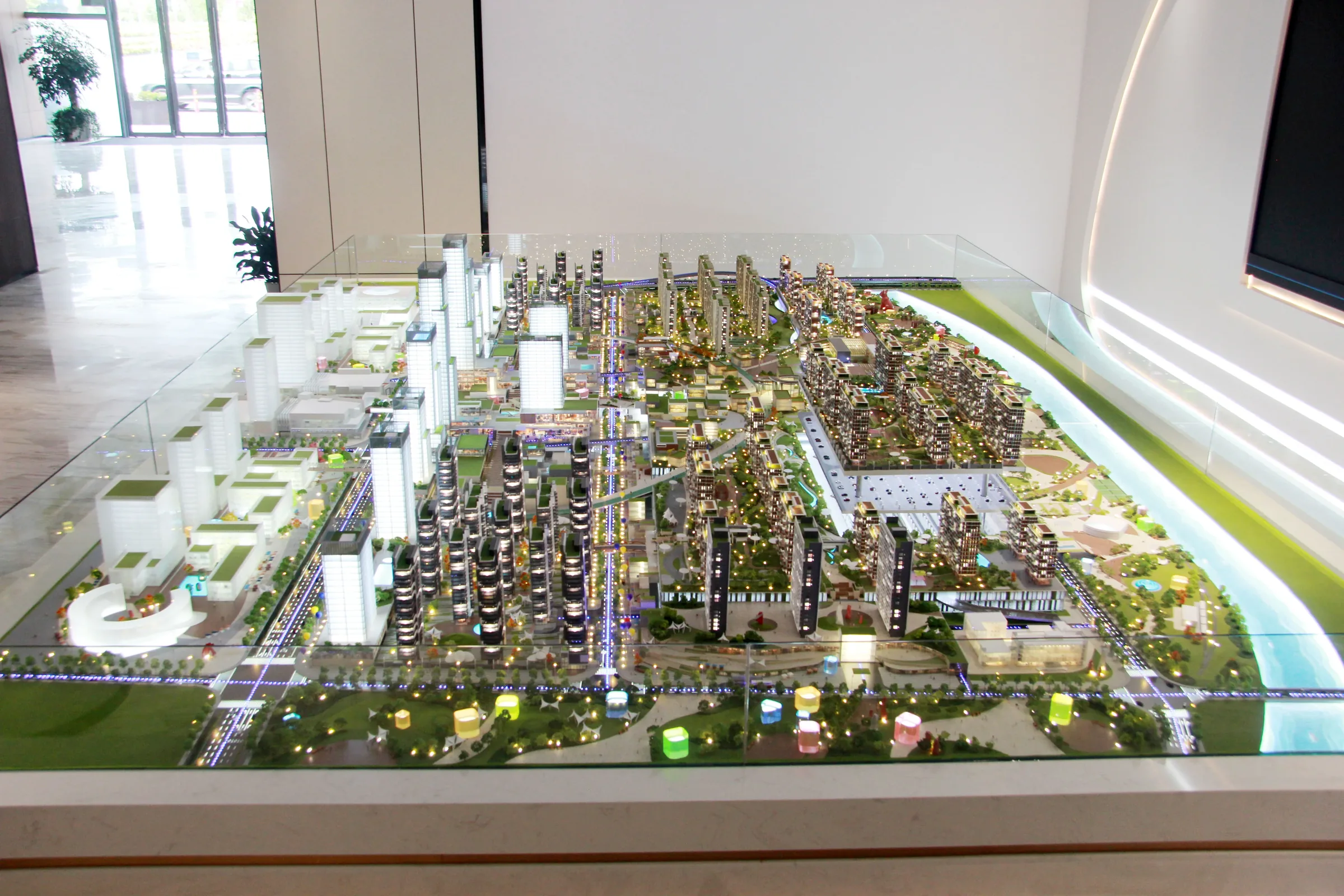 Ningbo Rail Transit Office 1:260 architectural scale model by JYD Models