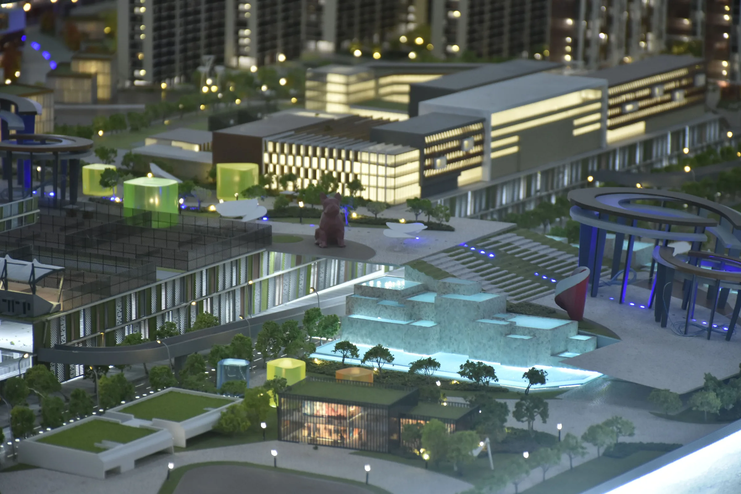 Ningbo Rail Transit Office 1:260 architectural scale model by JYD Models