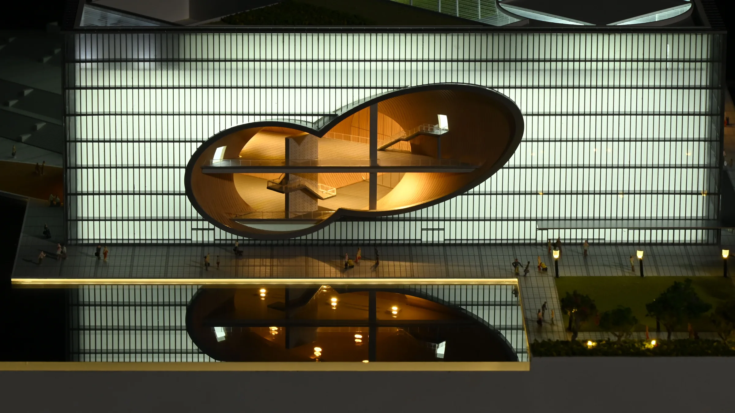 Tadao Ando Poly Grand Theater 1:300 architectural scale model by JYD Models