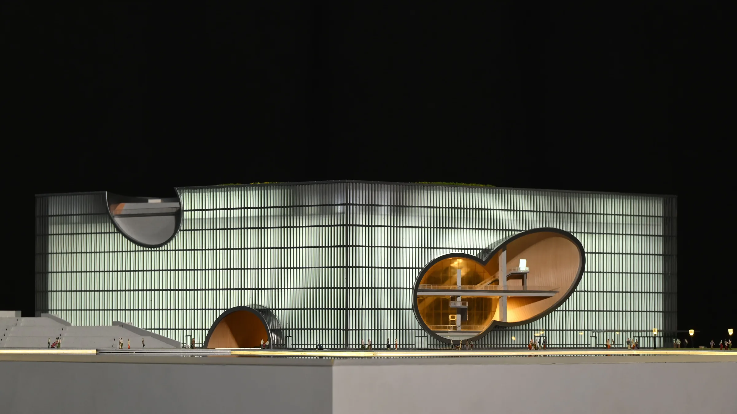 Tadao Ando Poly Grand Theater 1:300 architectural scale model by JYD Models