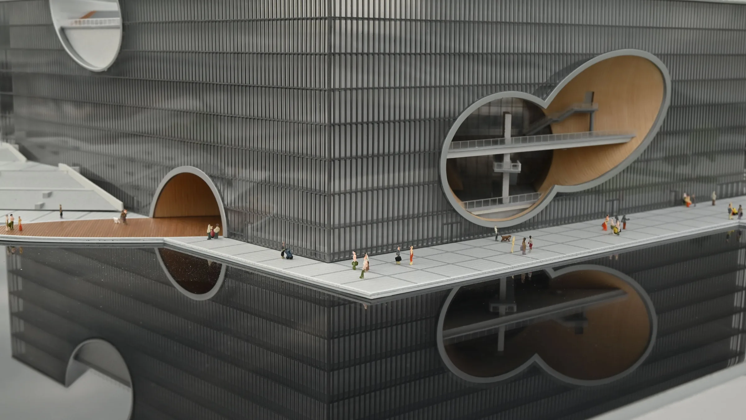 Tadao Ando Poly Grand Theater 1:300 architectural scale model by JYD Models