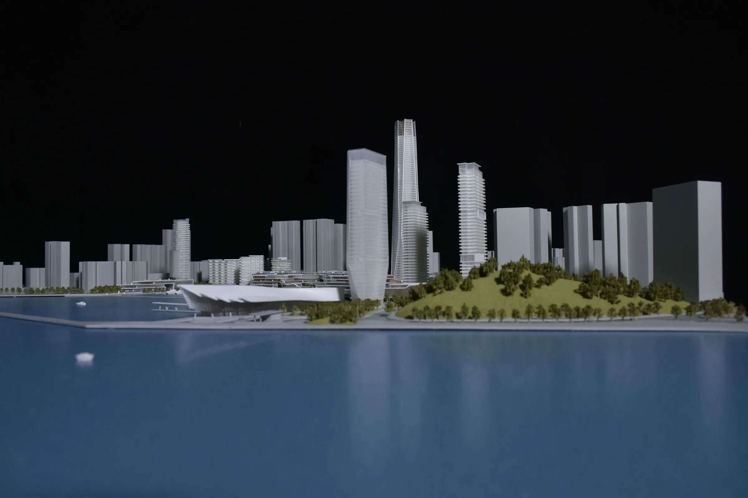 Aecom Zhuhai Jiuzhou Port 1:1000 architectural scale model by JYD Models