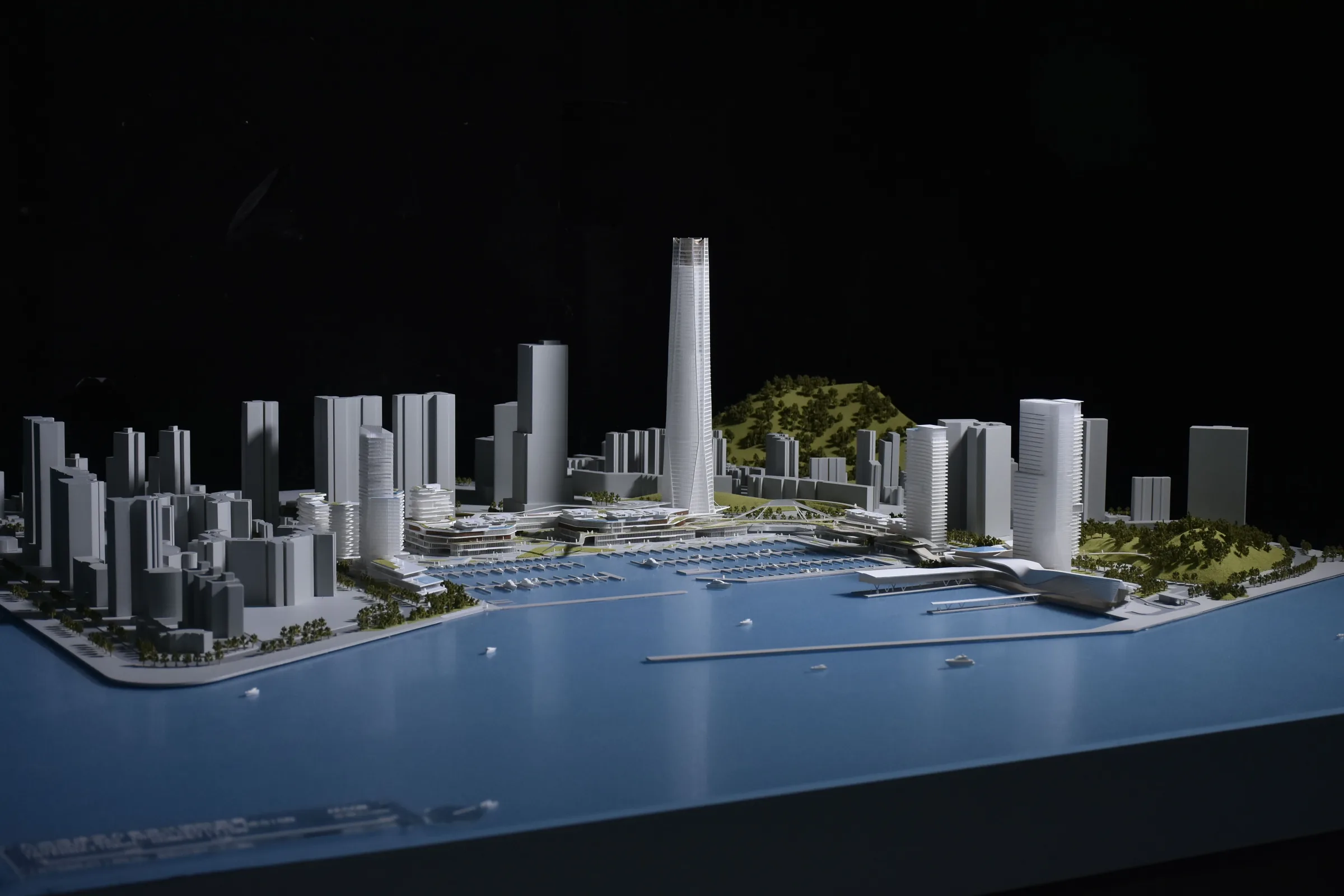 Aecom Zhuhai Jiuzhou Port 1:1000 architectural scale model by JYD Models