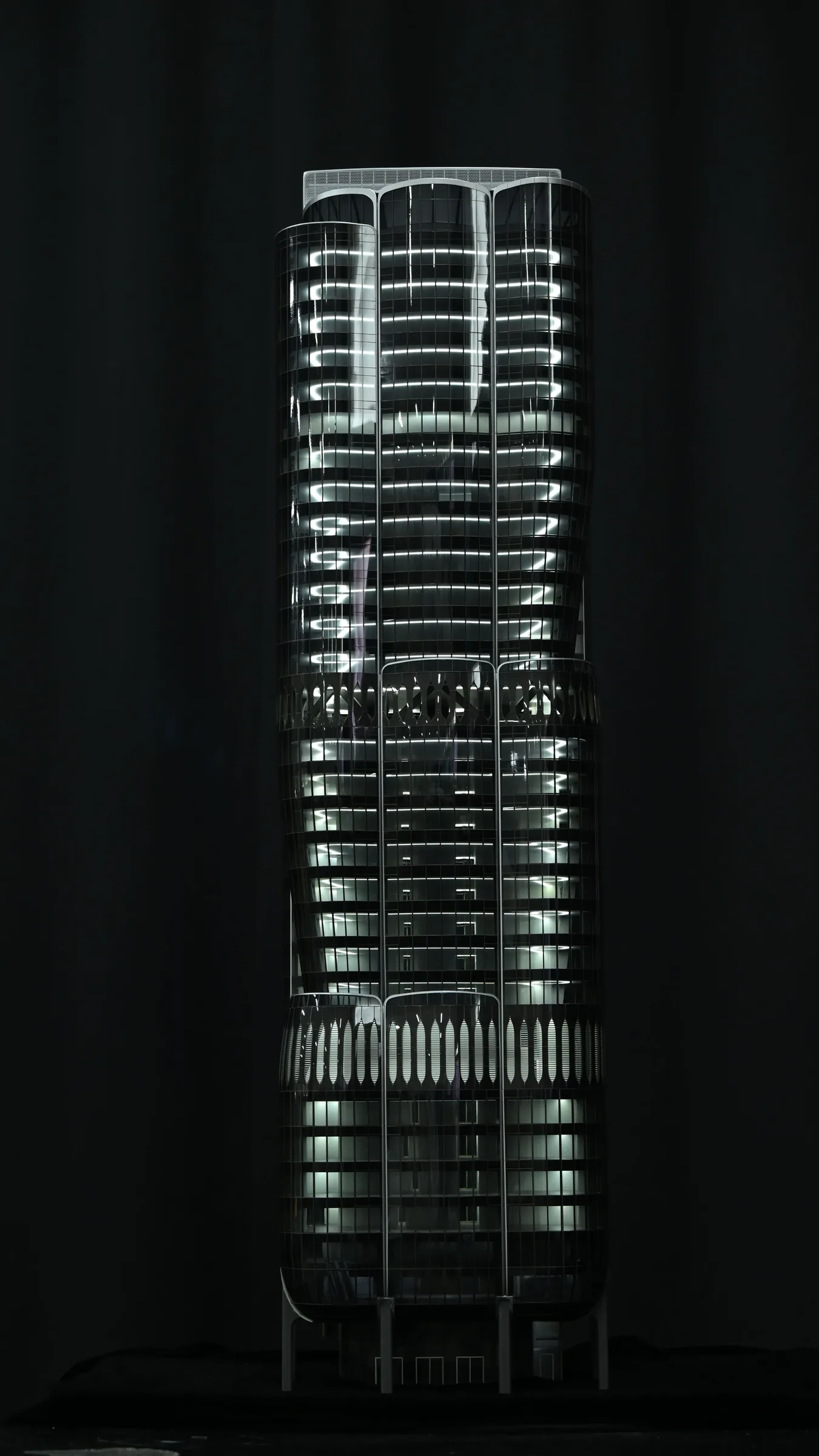 Zaha Hadid 2 Murray Road Hong Kong 1:150 architectural scale model by JYD Models