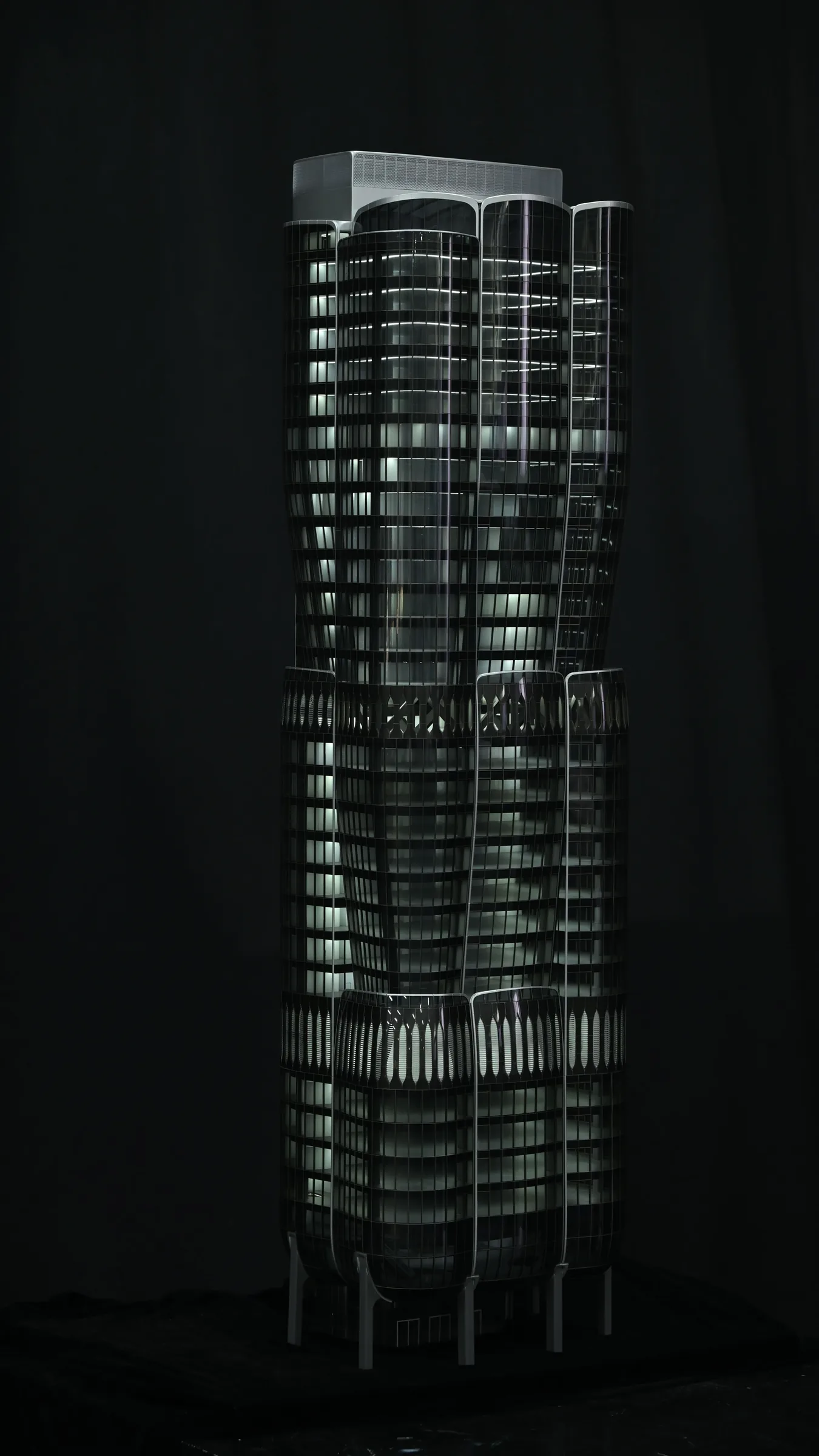 Zaha Hadid 2 Murray Road Hong Kong 1:150 architectural scale model by JYD Models