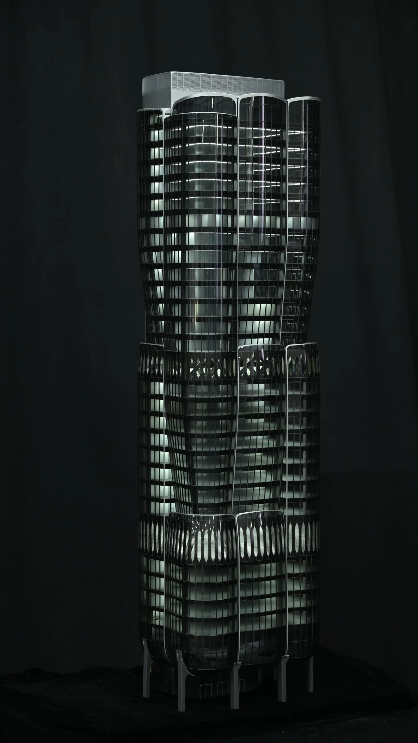 Zaha Hadid 2 Murray Road Hong Kong 1:150 architectural scale model by JYD Models