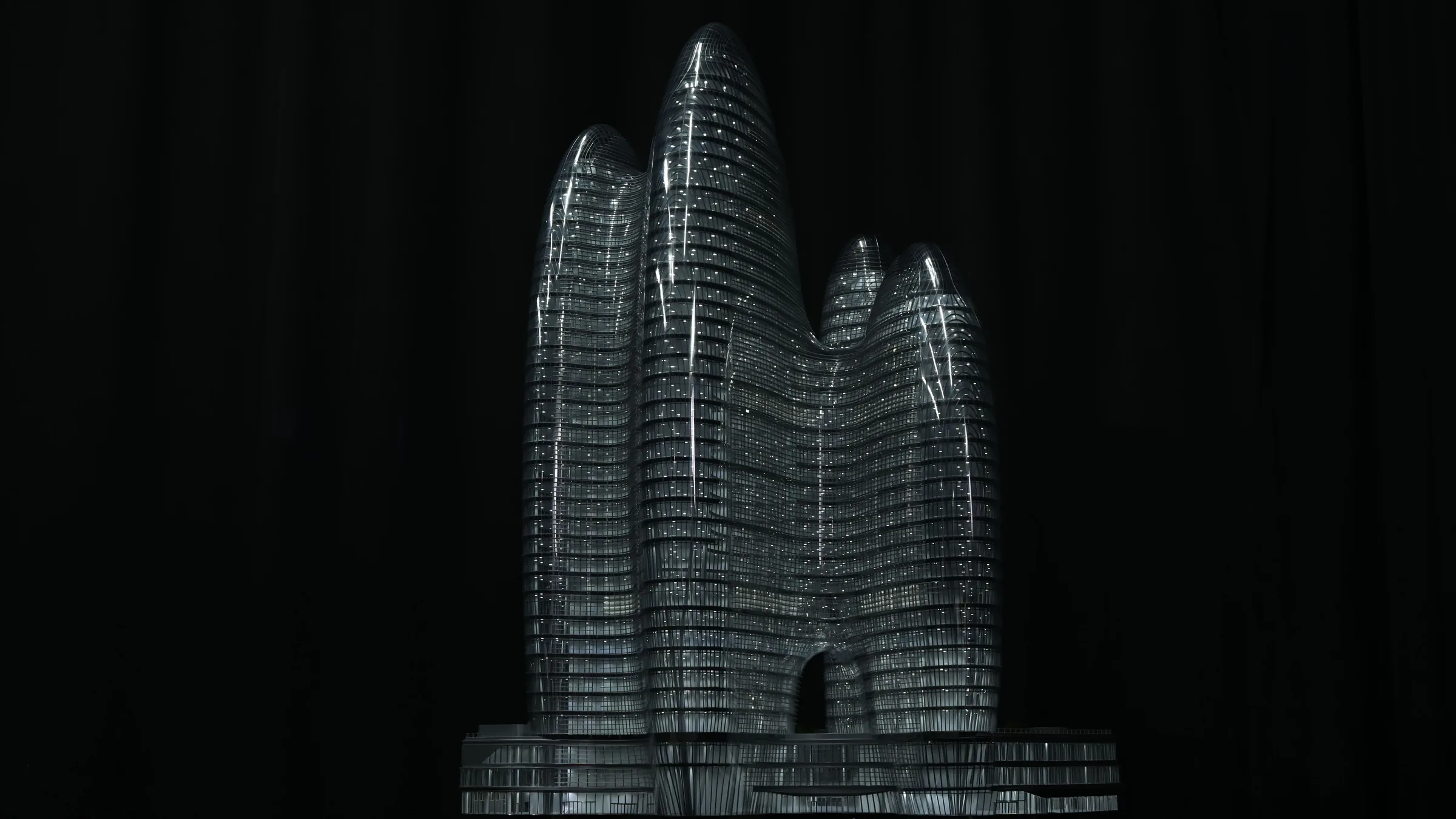 Zaha Hadid OPPO Shenzhen Super HQ 1:150 architectural scale model by JYD Models