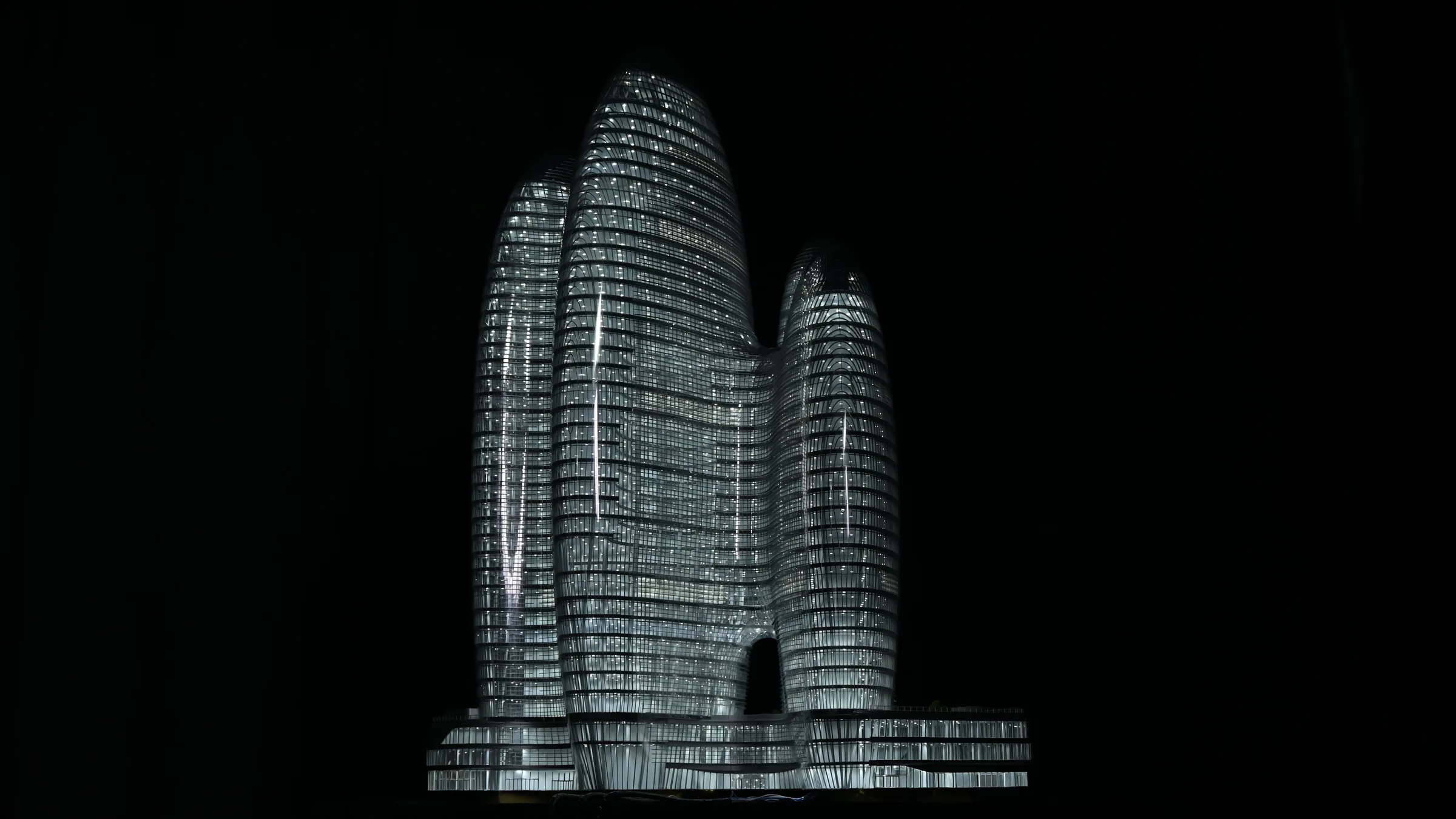 Zaha Hadid OPPO Shenzhen Super HQ 1:150 architectural scale model by JYD Models