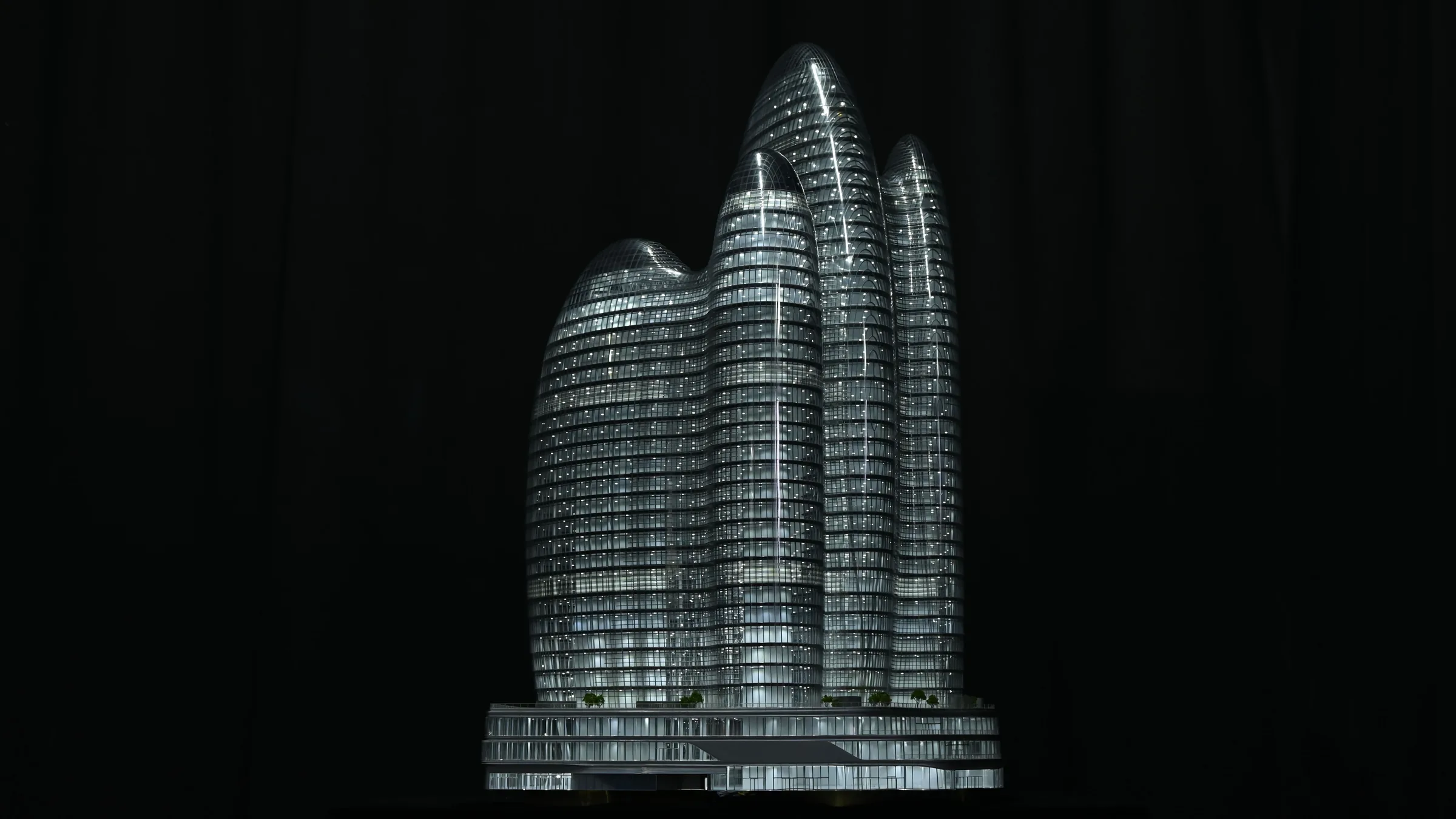 Zaha Hadid OPPO Shenzhen Super HQ 1:150 architectural scale model by JYD Models
