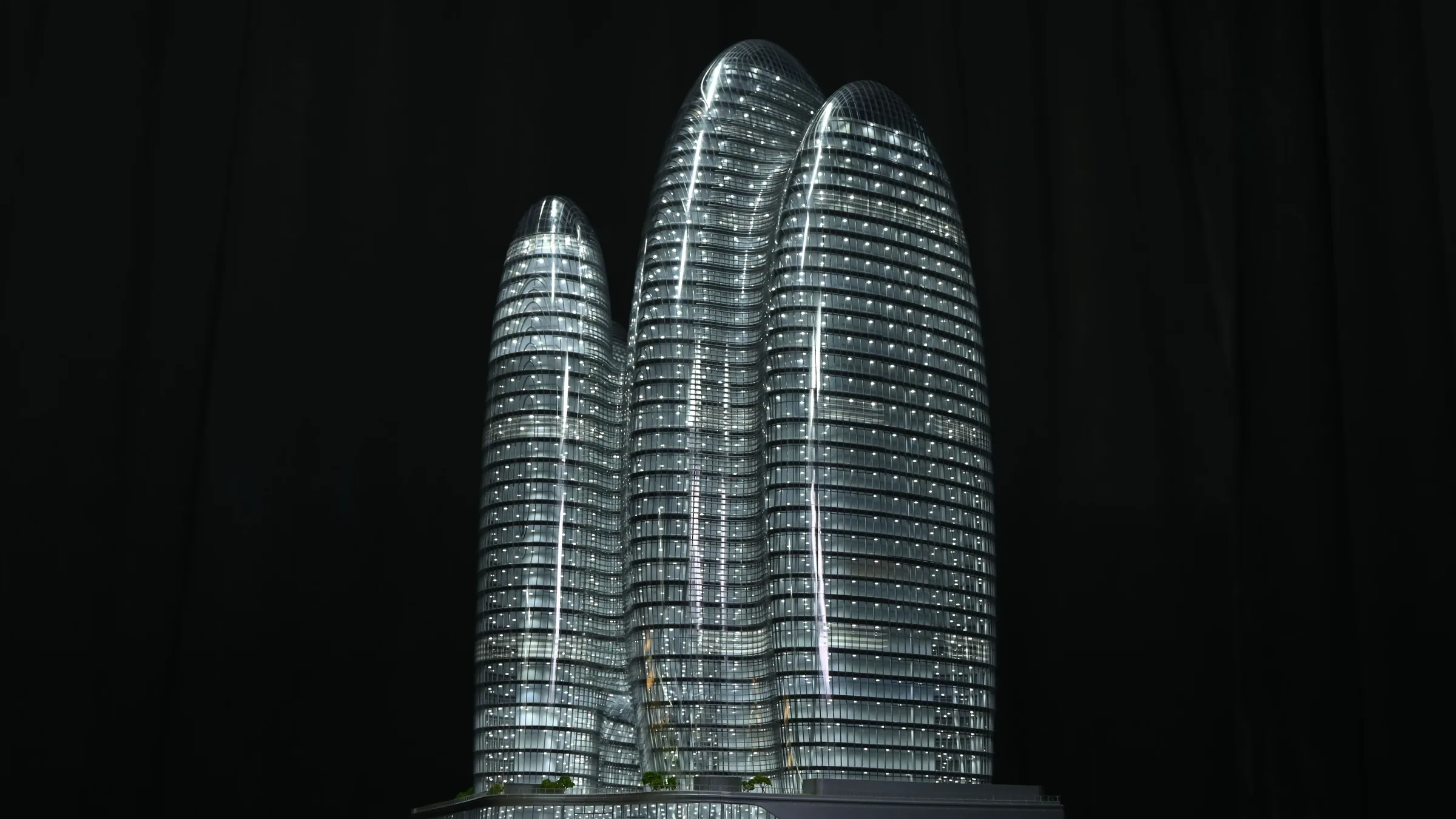 Zaha Hadid OPPO Shenzhen Super HQ 1:150 architectural scale model by JYD Models