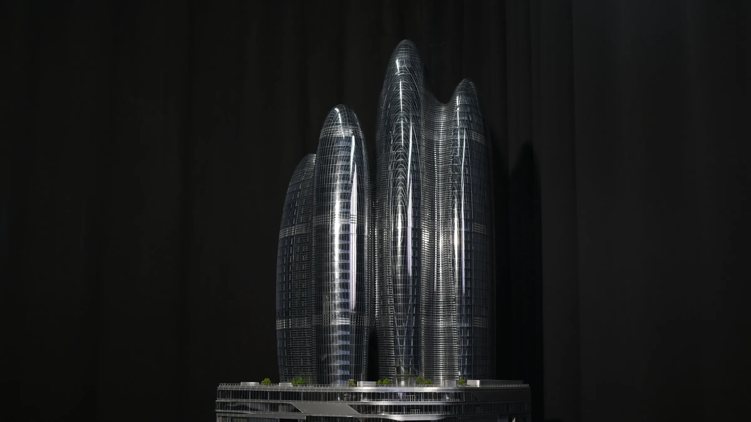 Zaha Hadid OPPO Shenzhen Super HQ 1:150 architectural scale model by JYD Models