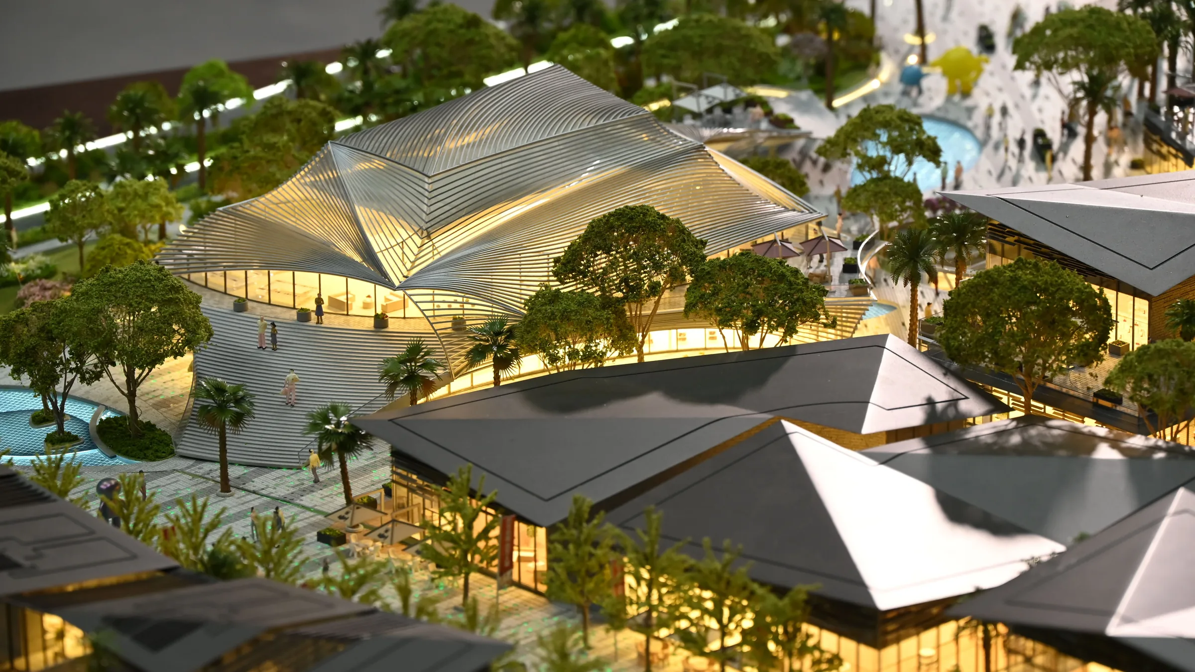 Yuanlong Mirror House 1:200 architectural scale model by JYD Models