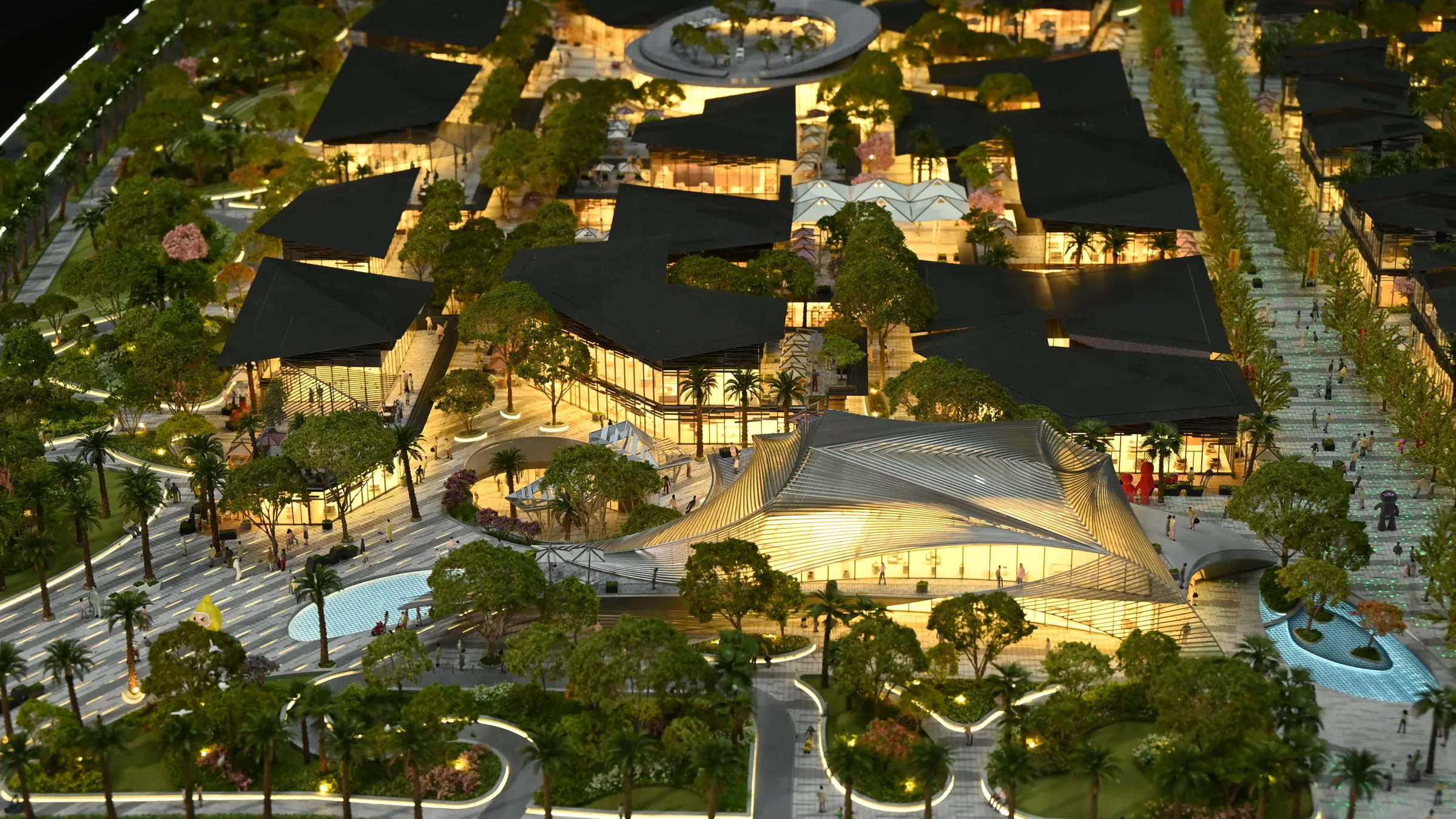 Yuanlong Mirror House 1:200 architectural scale model by JYD Models