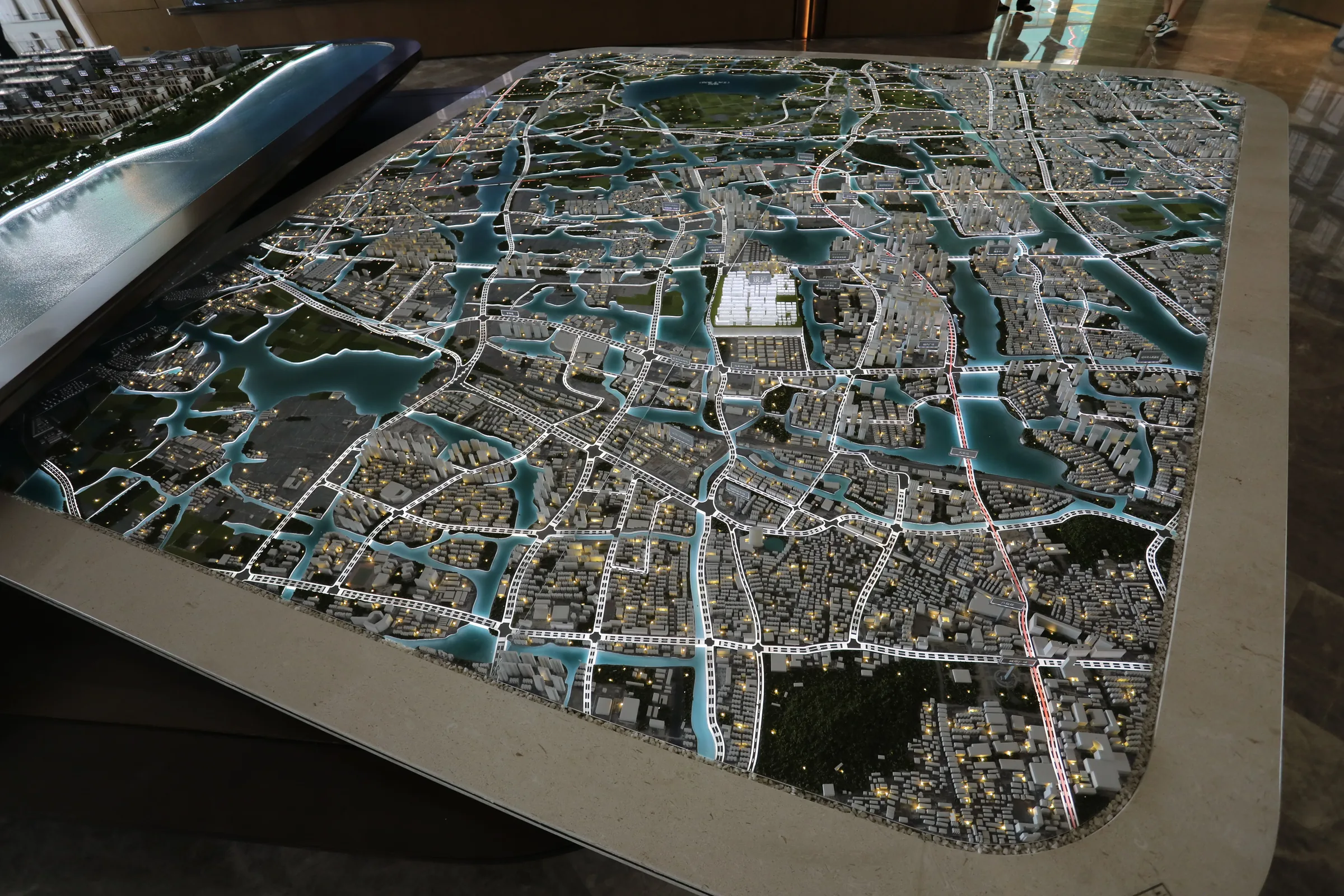 Yuanlong Mirror House 1:200 architectural scale model by JYD Models