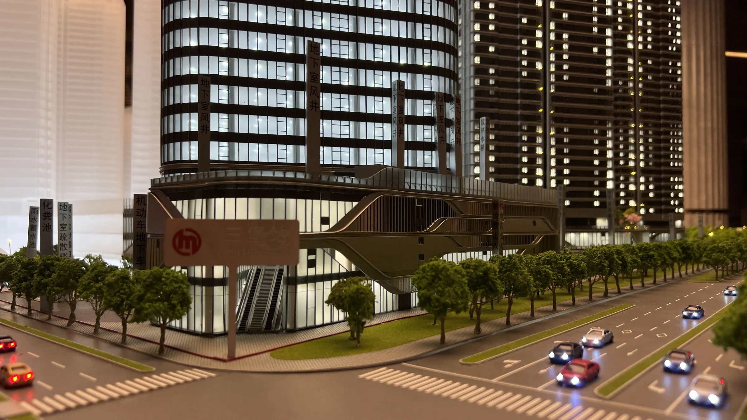 Sun Hung Kai Hui Dong Hui Xi 1:200 architectural scale model by JYD Models