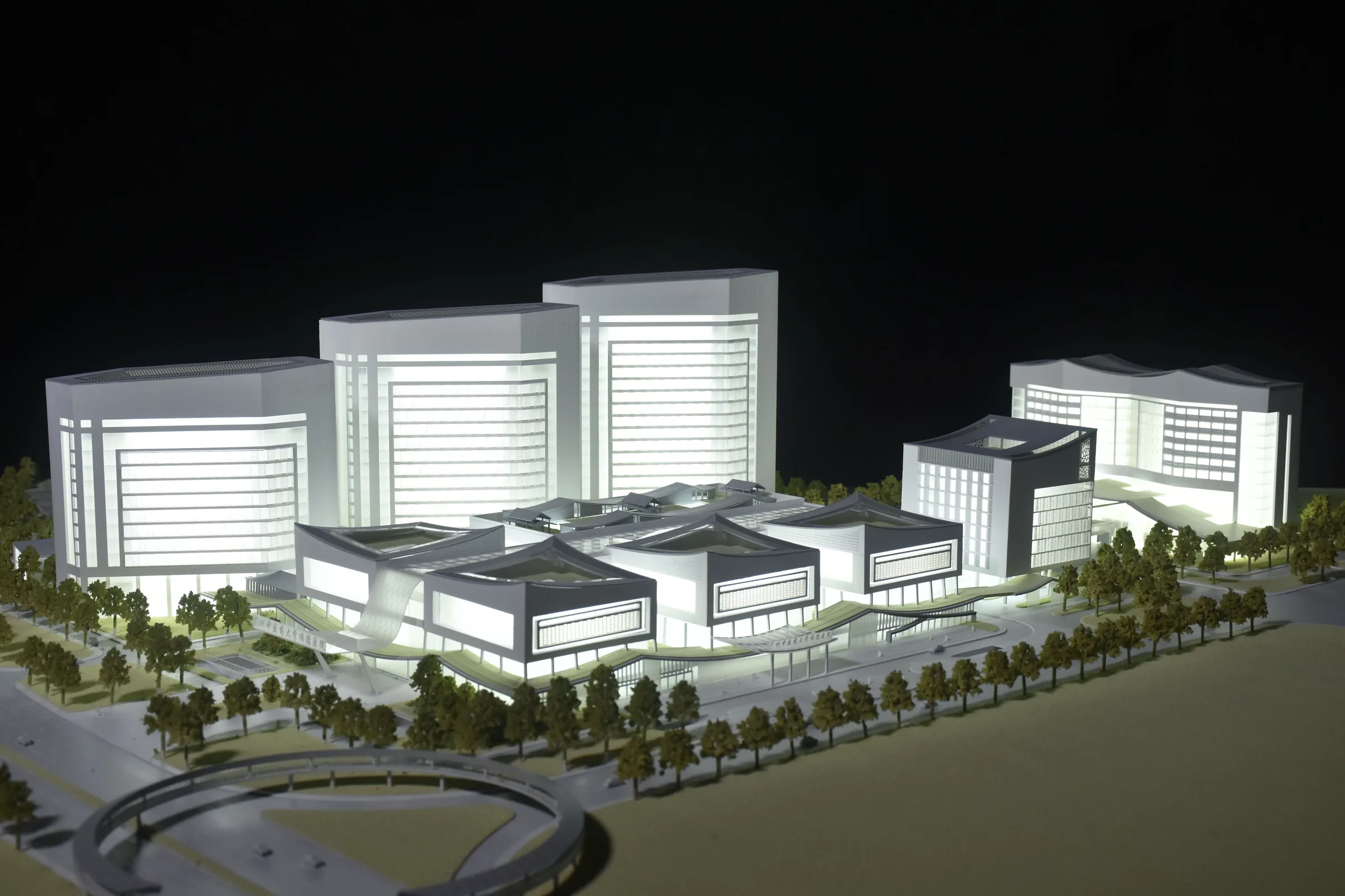 Benyuan Design Foshan TCM Hospital 1:400 architectural scale model by JYD Models