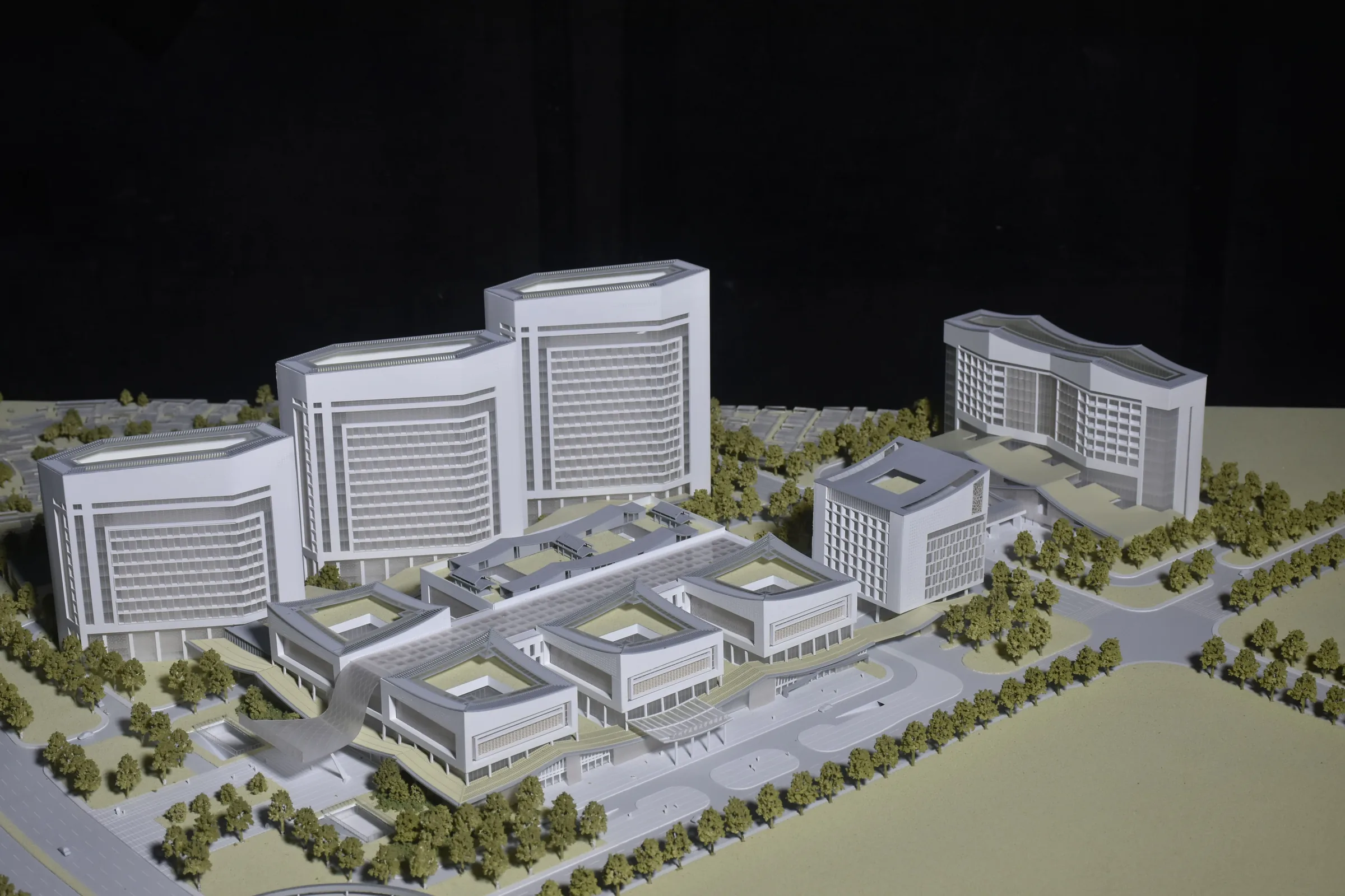 Benyuan Design Foshan TCM Hospital 1:400 architectural scale model by JYD Models