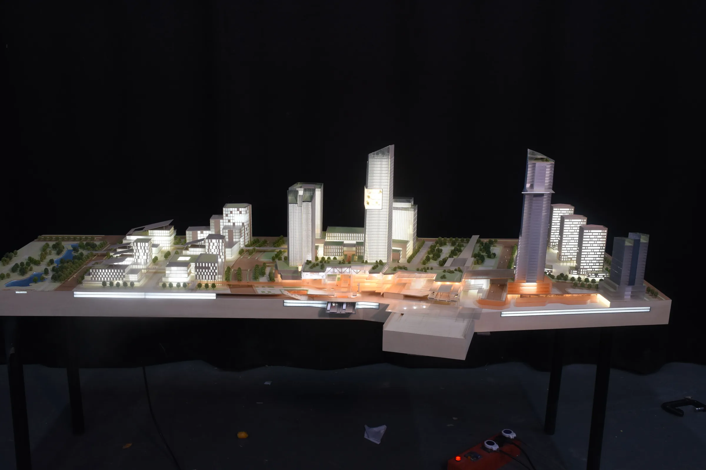 Aedas Tongzhou West Transport Hub 1:1000 architectural scale model by JYD Models