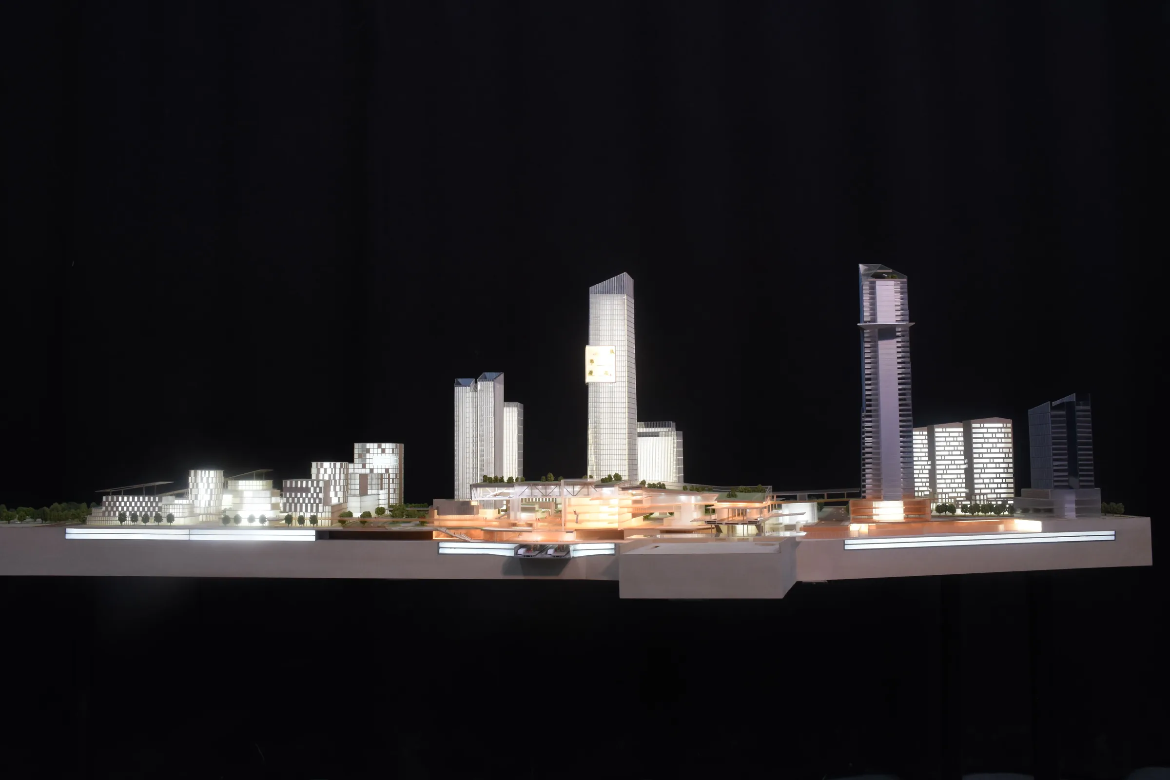 Aedas Tongzhou West Transport Hub 1:1000 architectural scale model by JYD Models