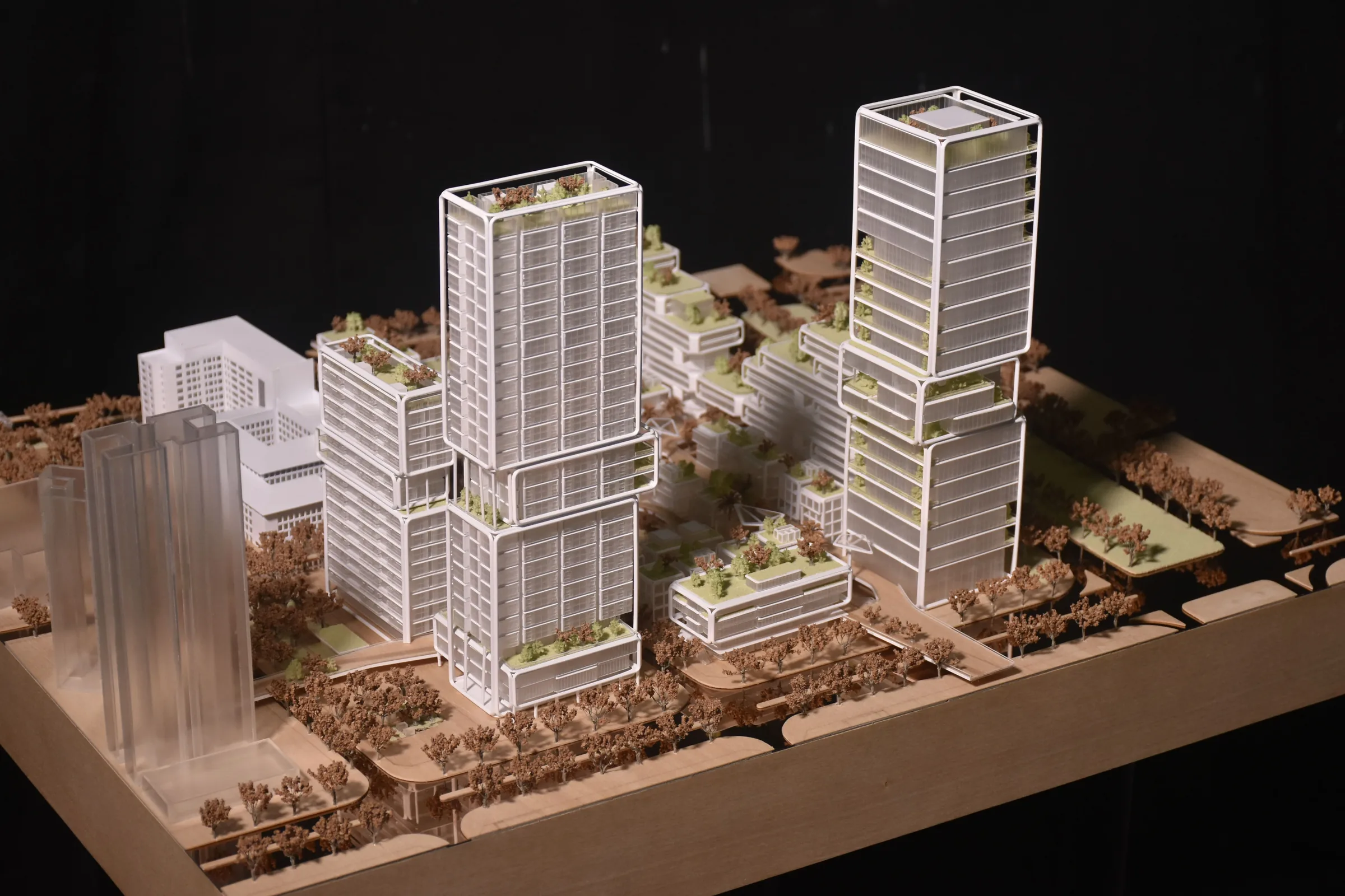 AUBE Qianhai Town Proposal 1:800 architectural scale model by JYD Models