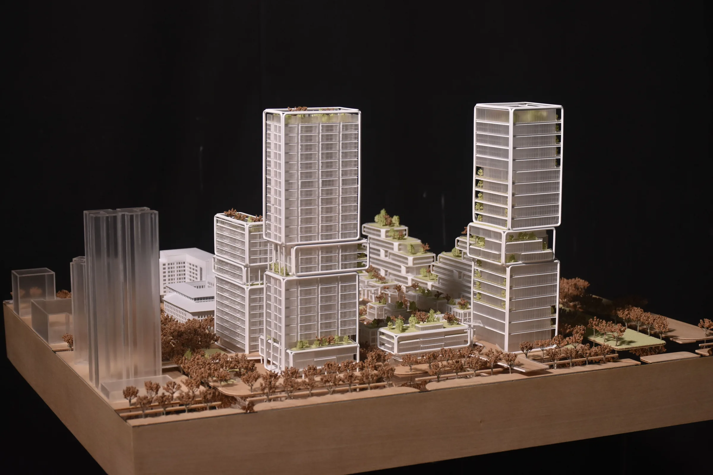 AUBE Qianhai Town Proposal 1:800 architectural scale model by JYD Models