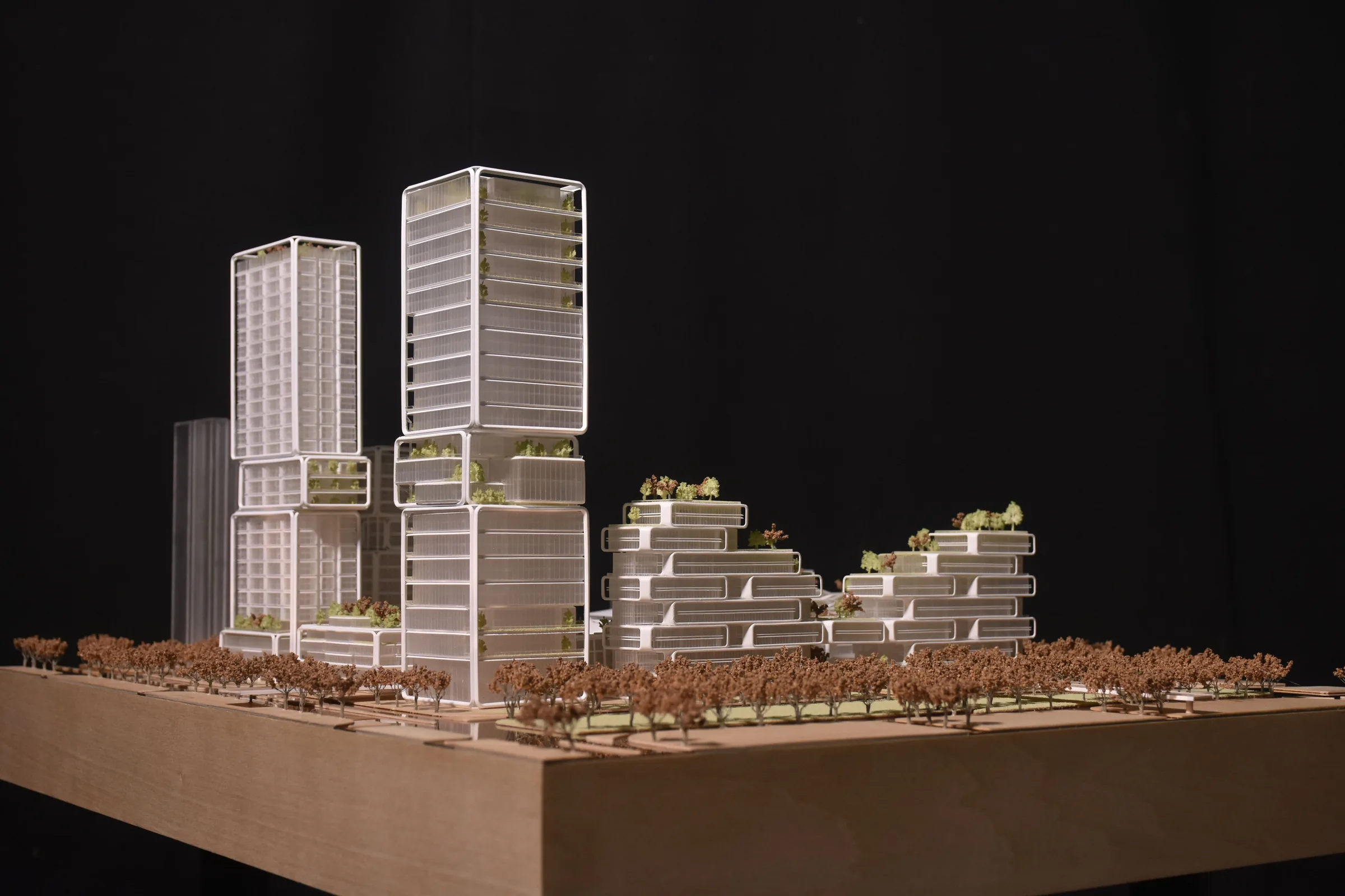 AUBE Qianhai Town Proposal 1:800 architectural scale model by JYD Models