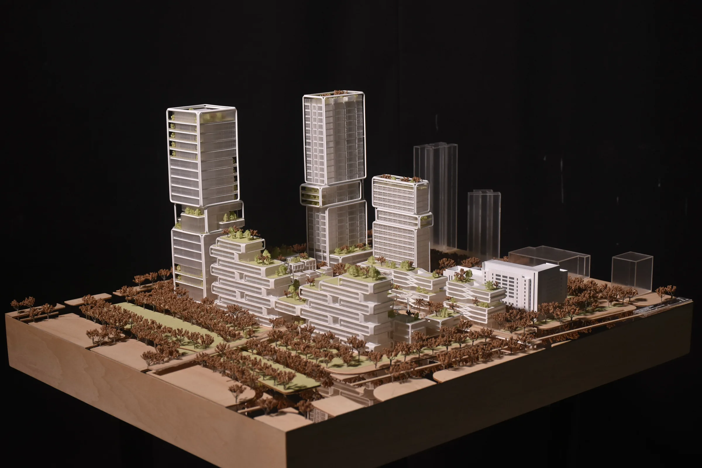 AUBE Qianhai Town Proposal 1:800 architectural scale model by JYD Models