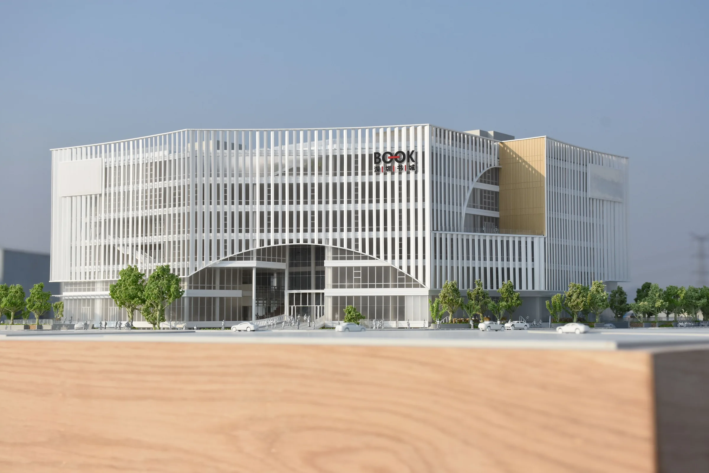 Huichuang Longhua Library 1:200 architectural scale model by JYD Models