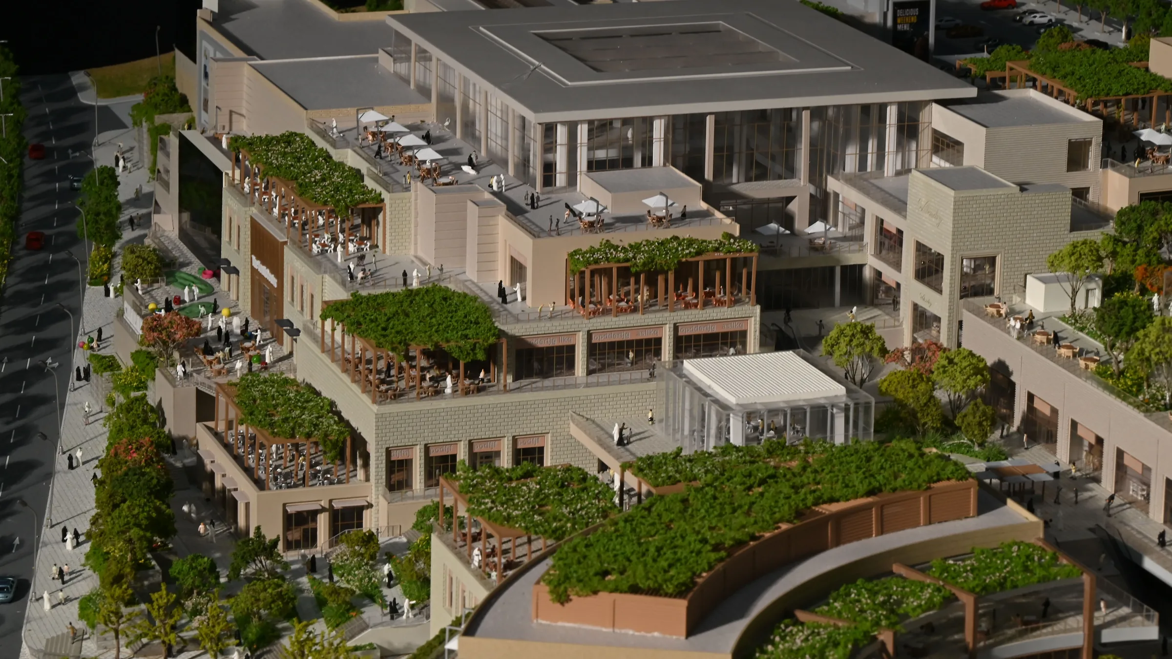 Saudi Red Sea Mall 1:200 architectural scale model by JYD Models