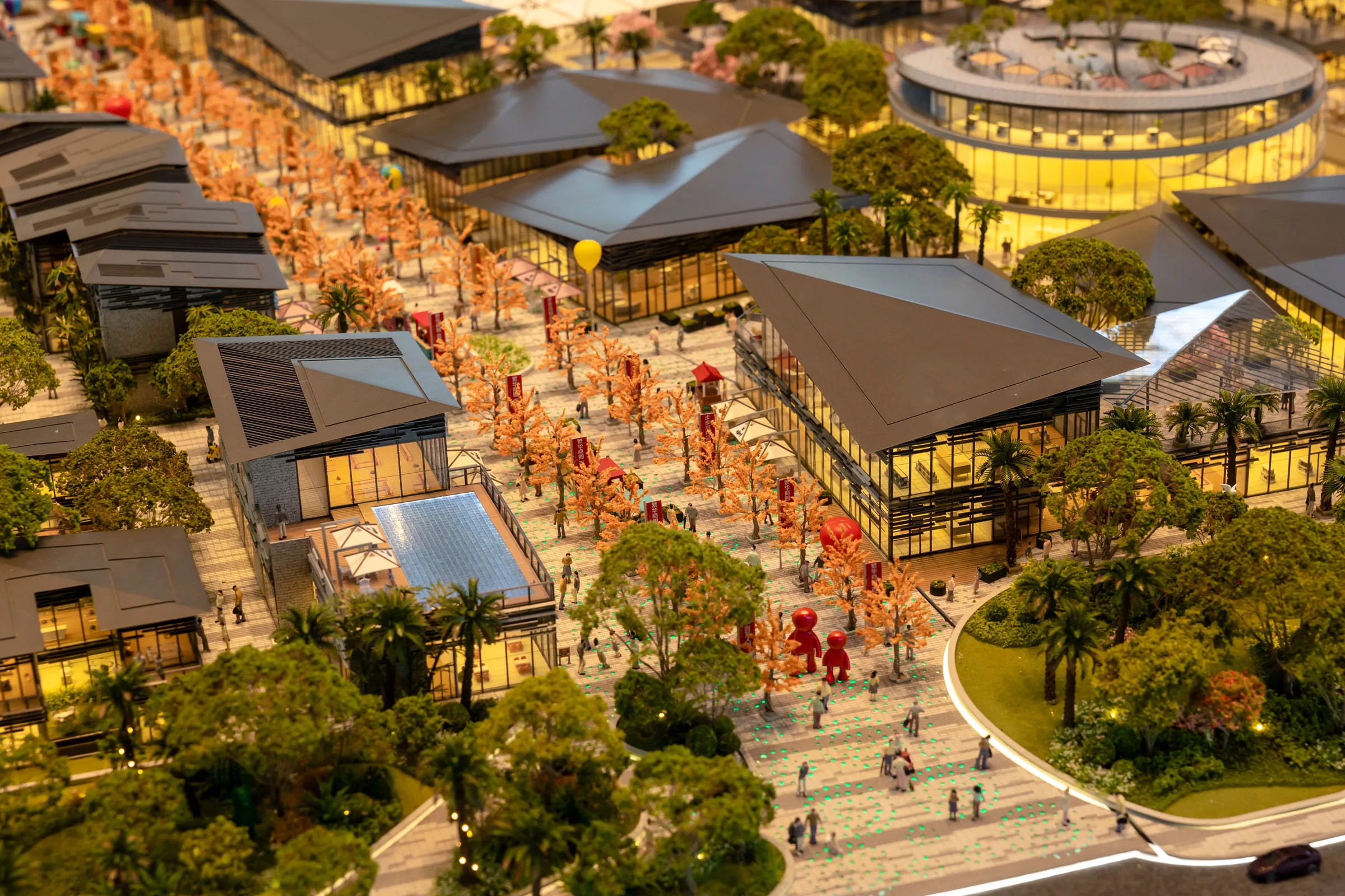 Begonia Story 1:150 architectural scale model by JYD Models