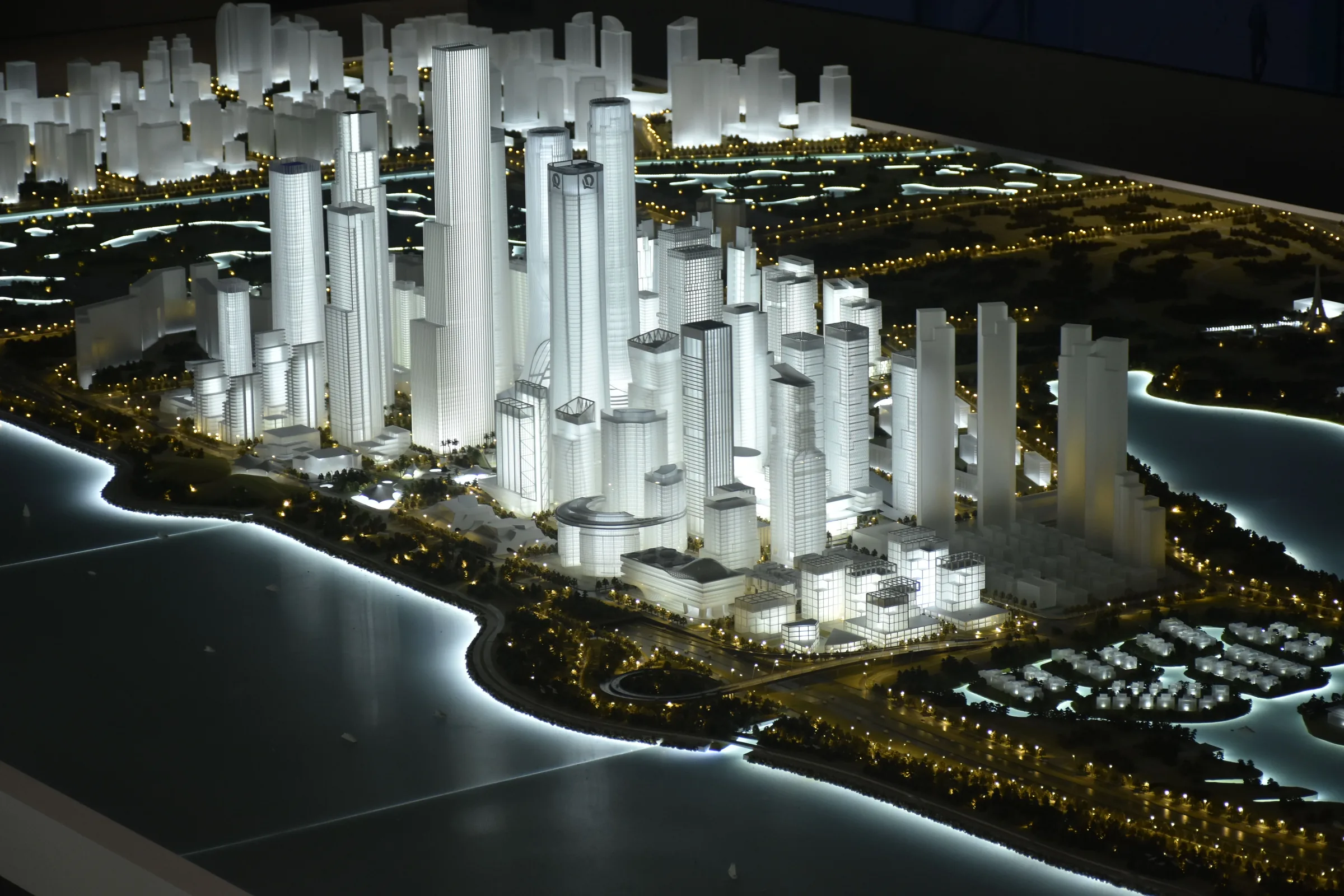 Shenzhen Super HQ Base 1:750 architectural scale model by JYD Models