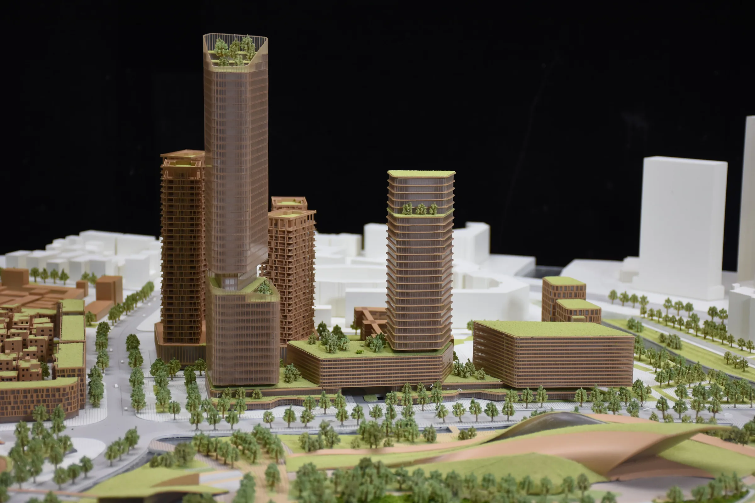 SZU Architecture Research Institute Longgang Project 1:800 architectural scale model by JYD Models