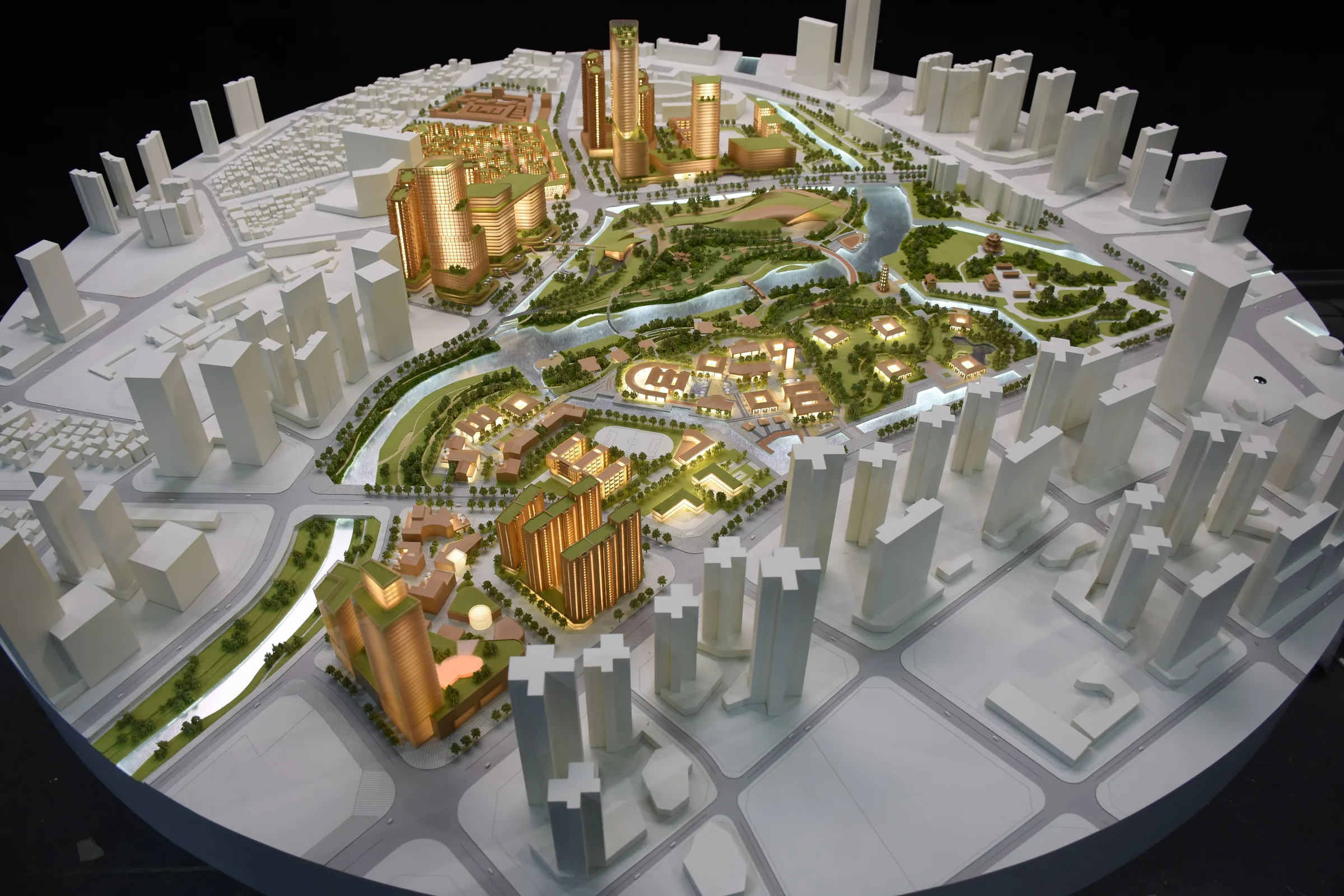 SZU Architecture Research Institute Longgang Project 1:800 architectural scale model by JYD Models