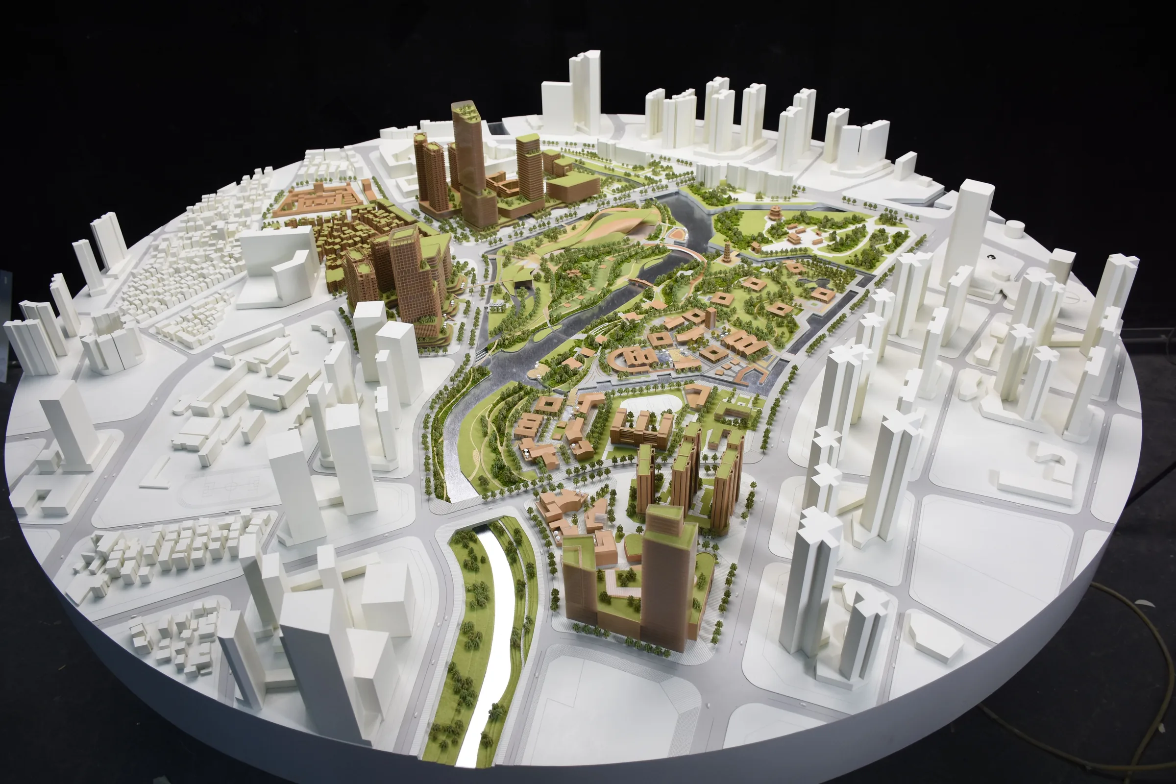 SZU Architecture Research Institute Longgang Project 1:800 architectural scale model by JYD Models