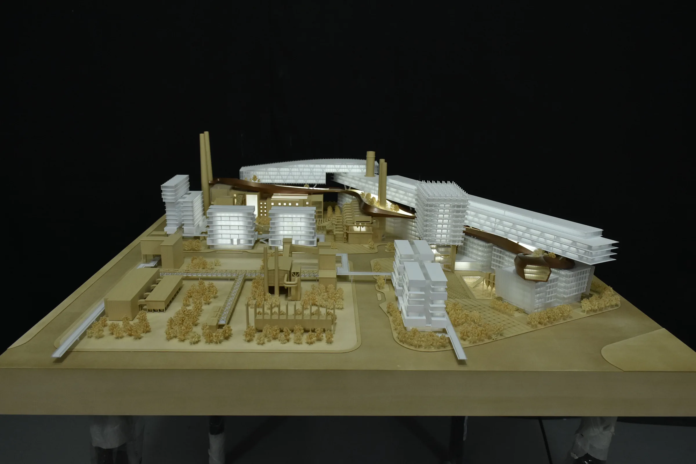 Aedas Shougang Park 1:500 architectural scale model by JYD Models