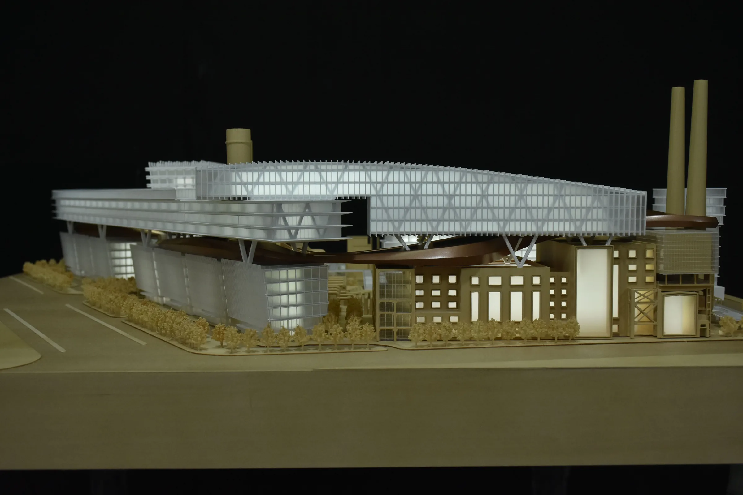 Aedas Shougang Park 1:500 architectural scale model by JYD Models