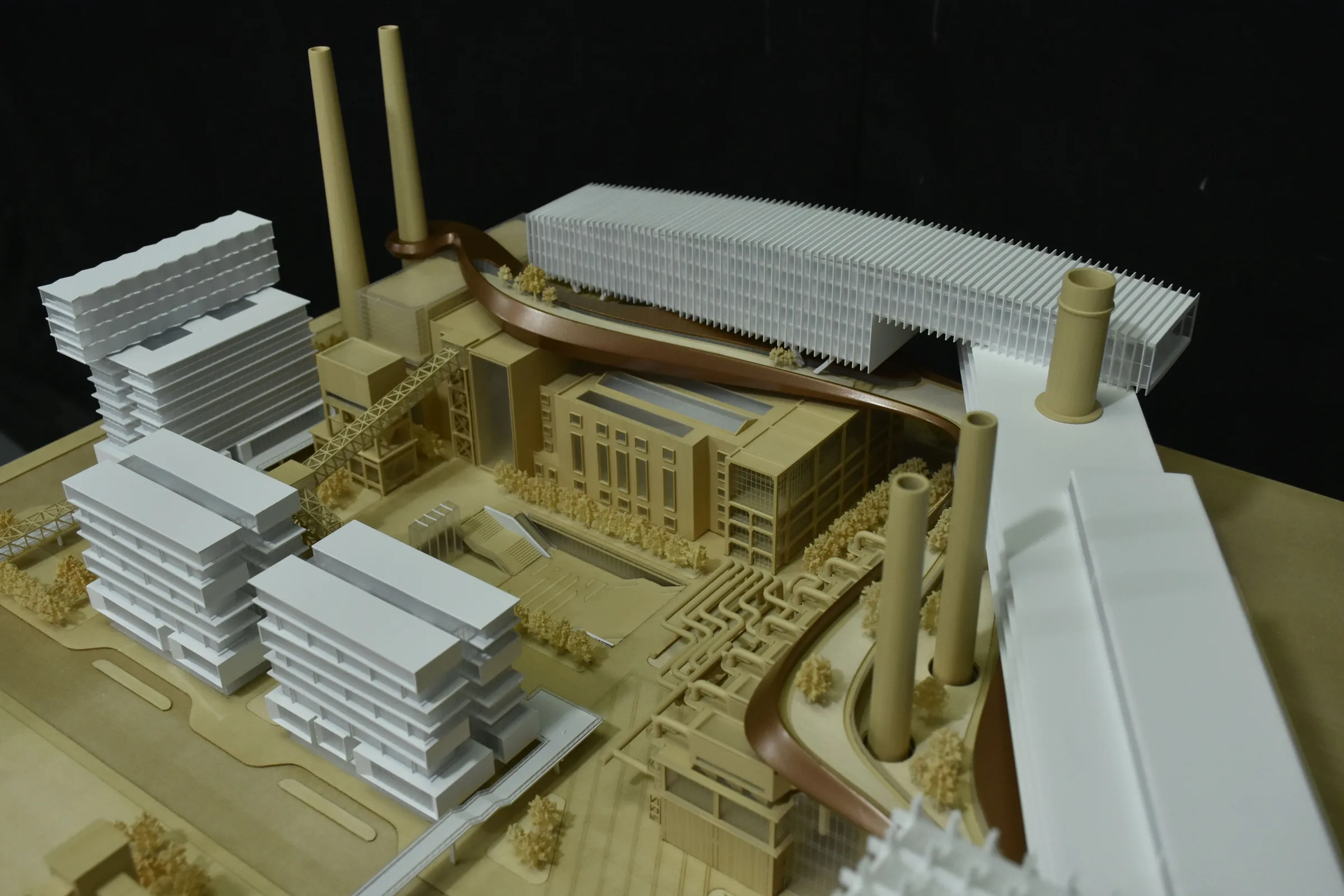 Aedas Shougang Park 1:500 architectural scale model by JYD Models