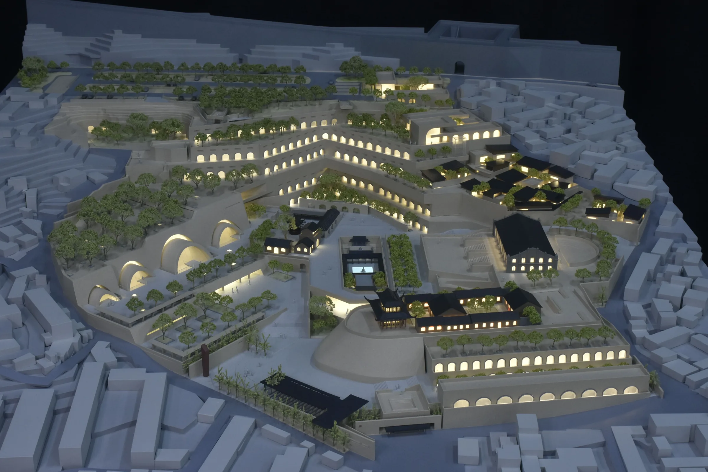 Shenzhen General Design Yulin Great Wall Park 1:200 architectural scale model by JYD Models