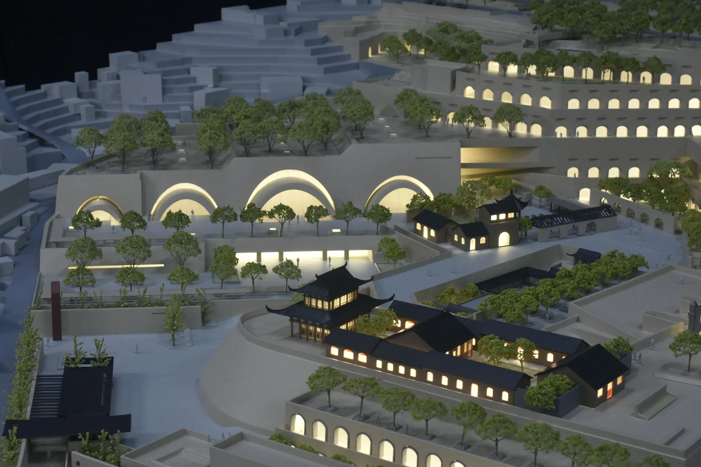 Shenzhen General Design Yulin Great Wall Park 1:200 architectural scale model by JYD Models