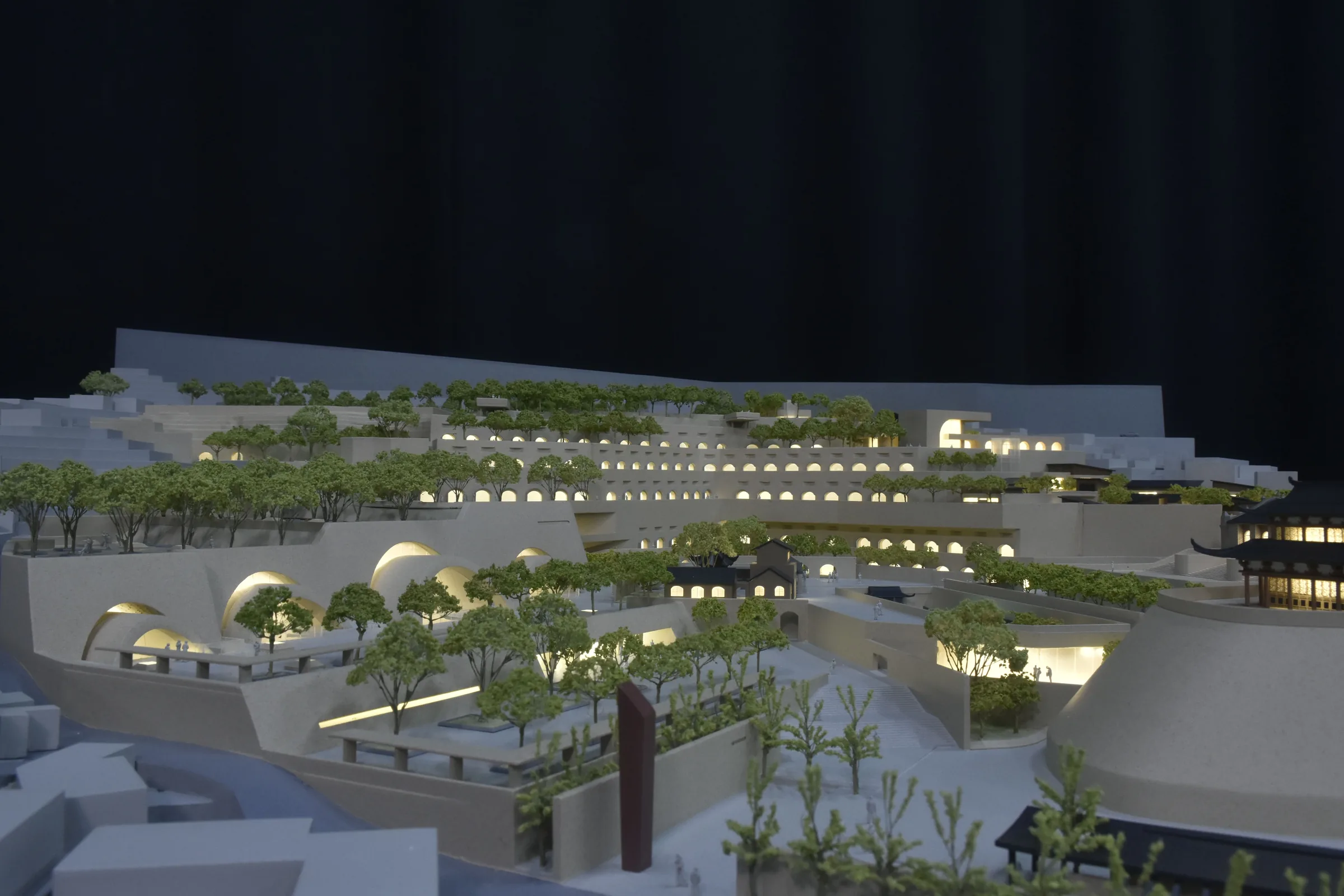 Shenzhen General Design Yulin Great Wall Park 1:200 architectural scale model by JYD Models