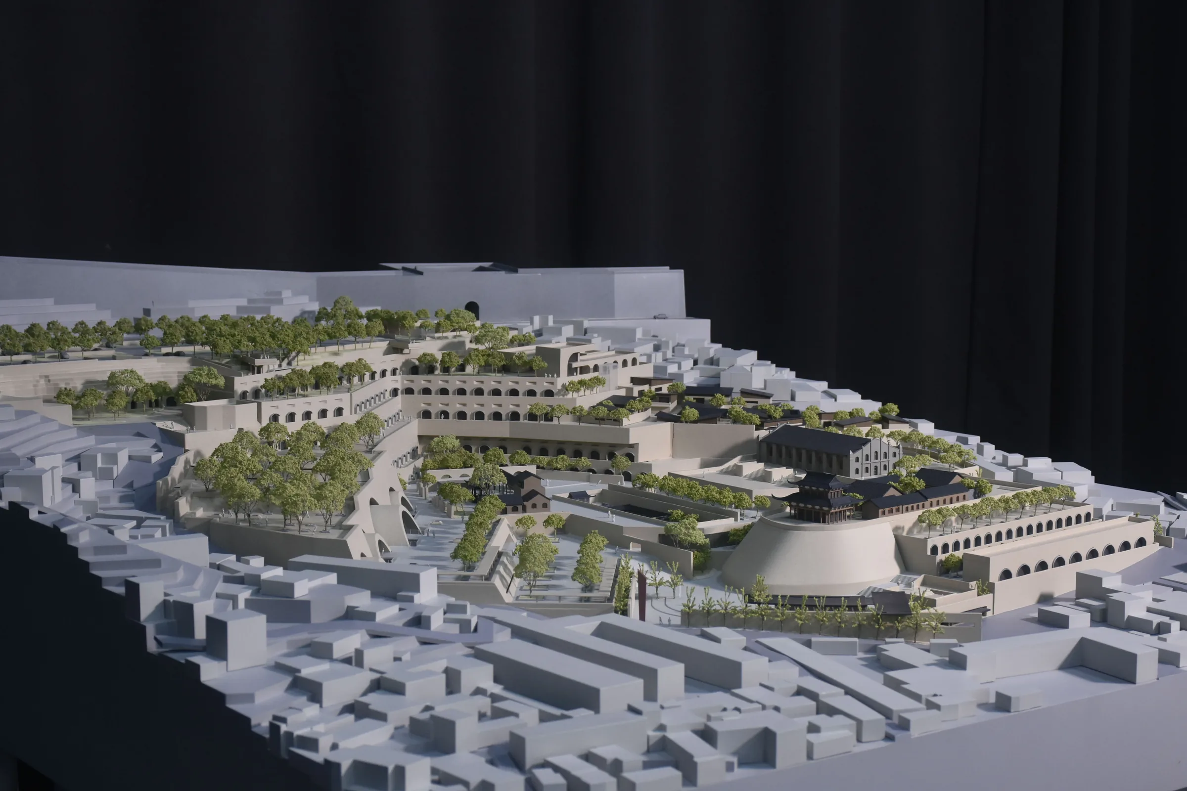 Shenzhen General Design Yulin Great Wall Park 1:200 architectural scale model by JYD Models