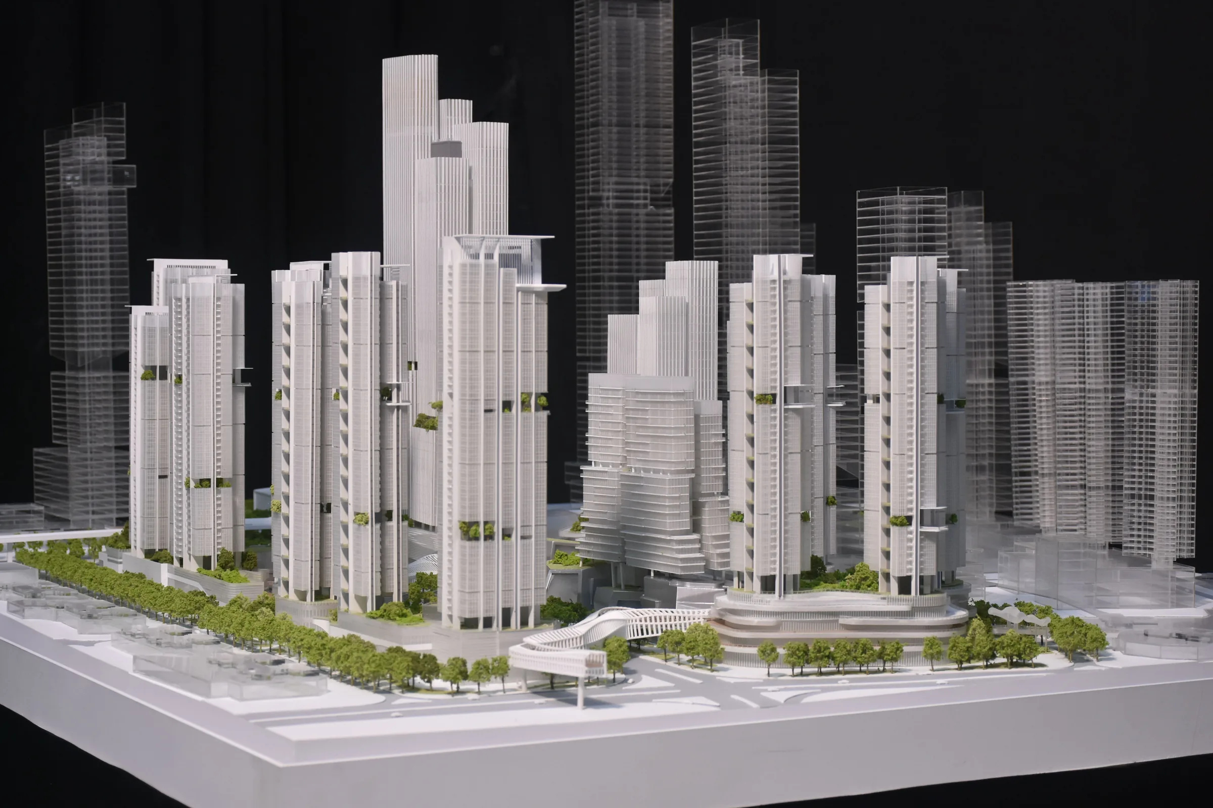 Shenzhen General Design Longgang Universiade Hub 1:500 architectural scale model by JYD Models