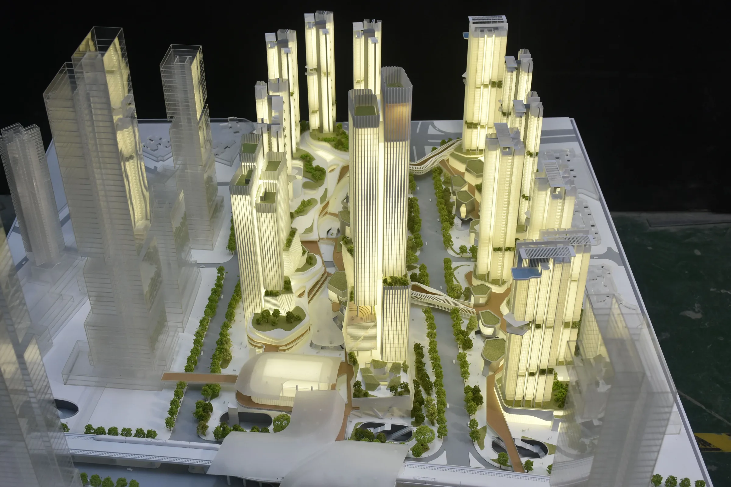 Shenzhen General Design Longgang Universiade Hub 1:500 architectural scale model by JYD Models