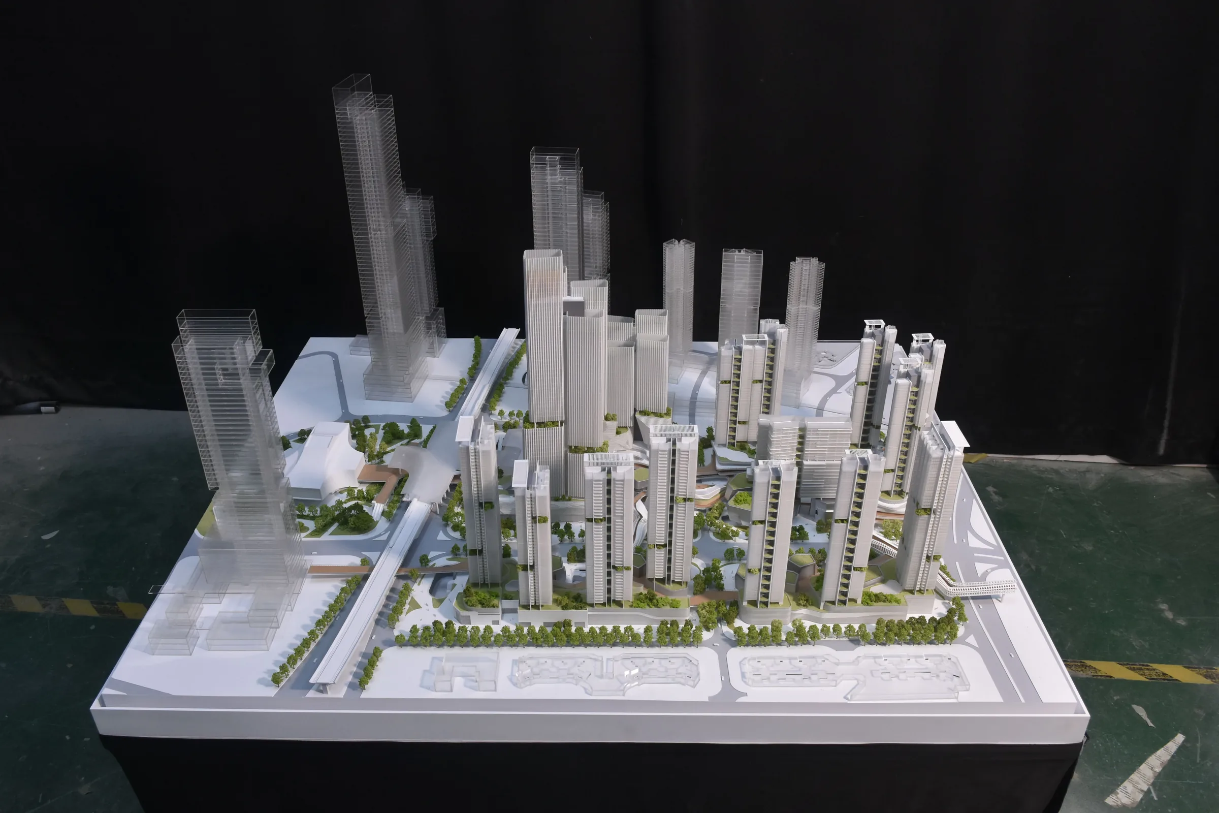 Shenzhen General Design Longgang Universiade Hub 1:500 architectural scale model by JYD Models
