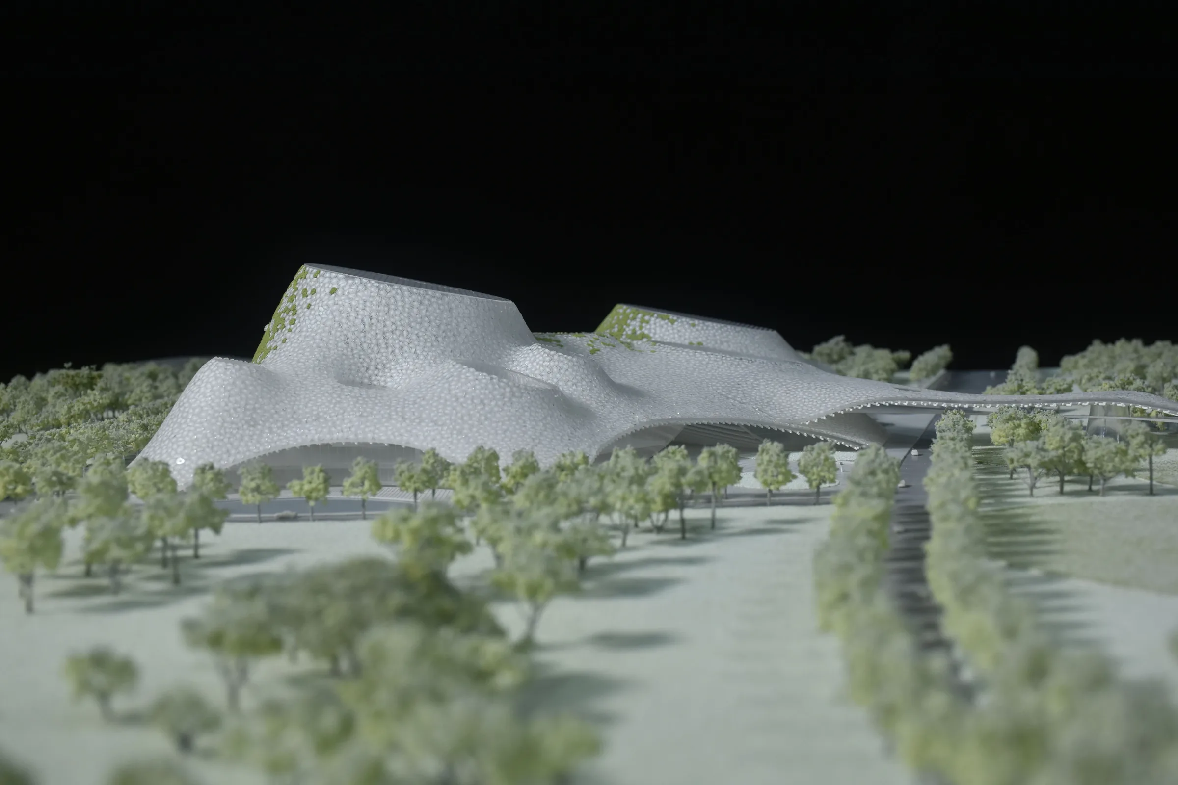 Kengo Kuma Shenzhen Ocean Pavilion 1:500 architectural scale model by JYD Models